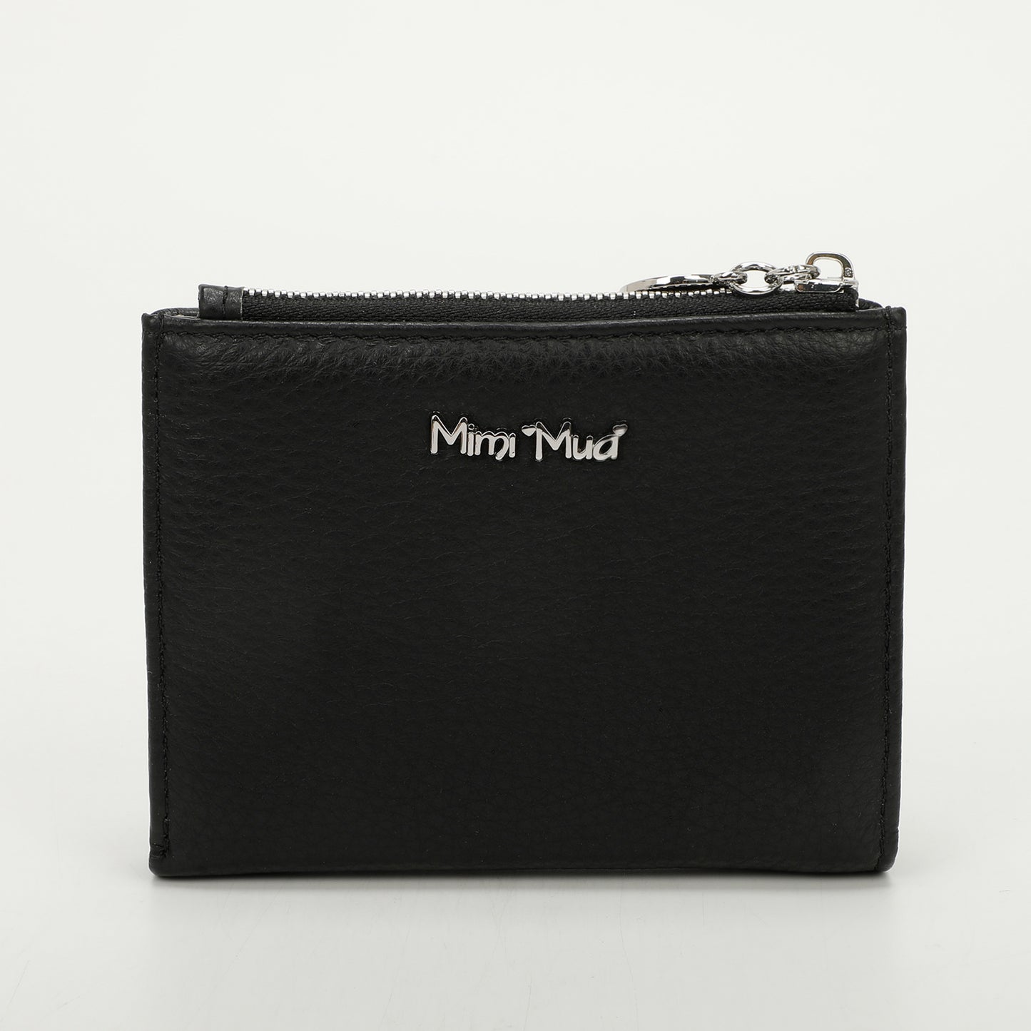 PORTAFOGLIO MEDIO IN PELLE CON ZIP LATERALE