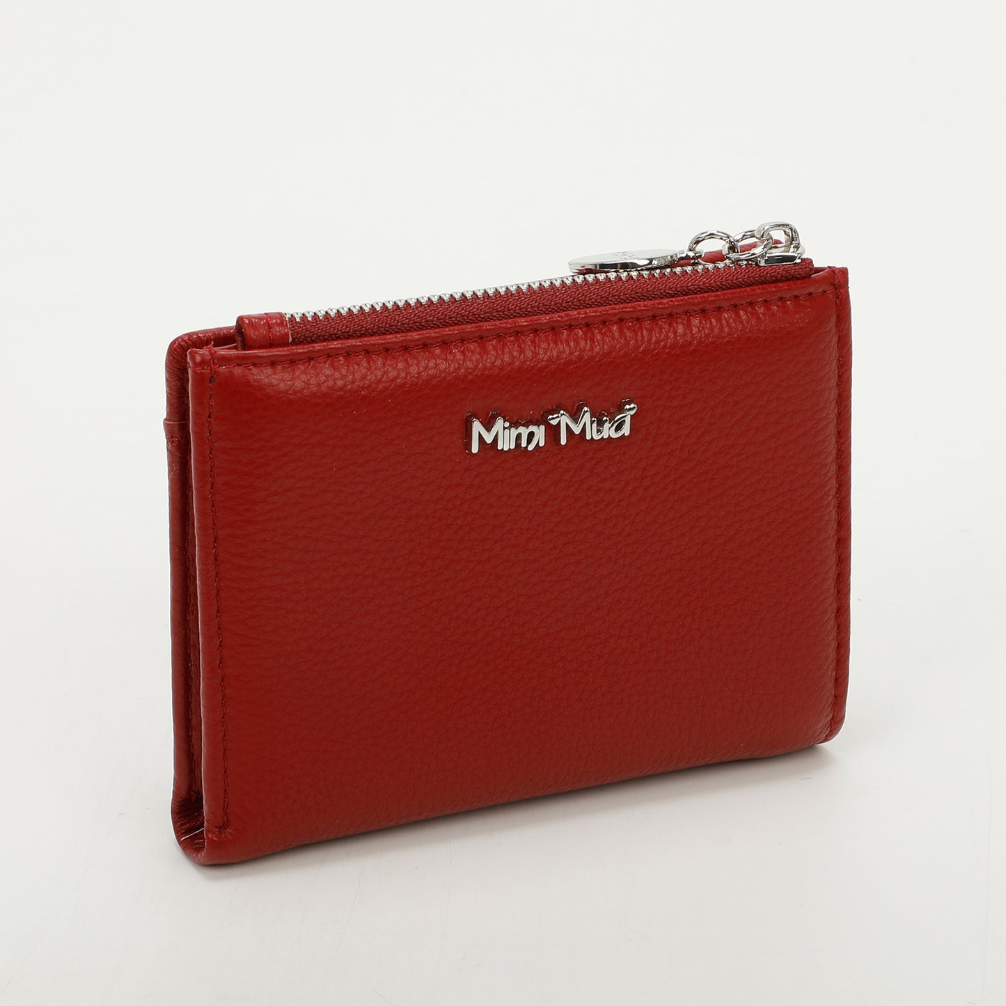 PORTAFOGLIO MEDIO IN PELLE CON ZIP LATERALE