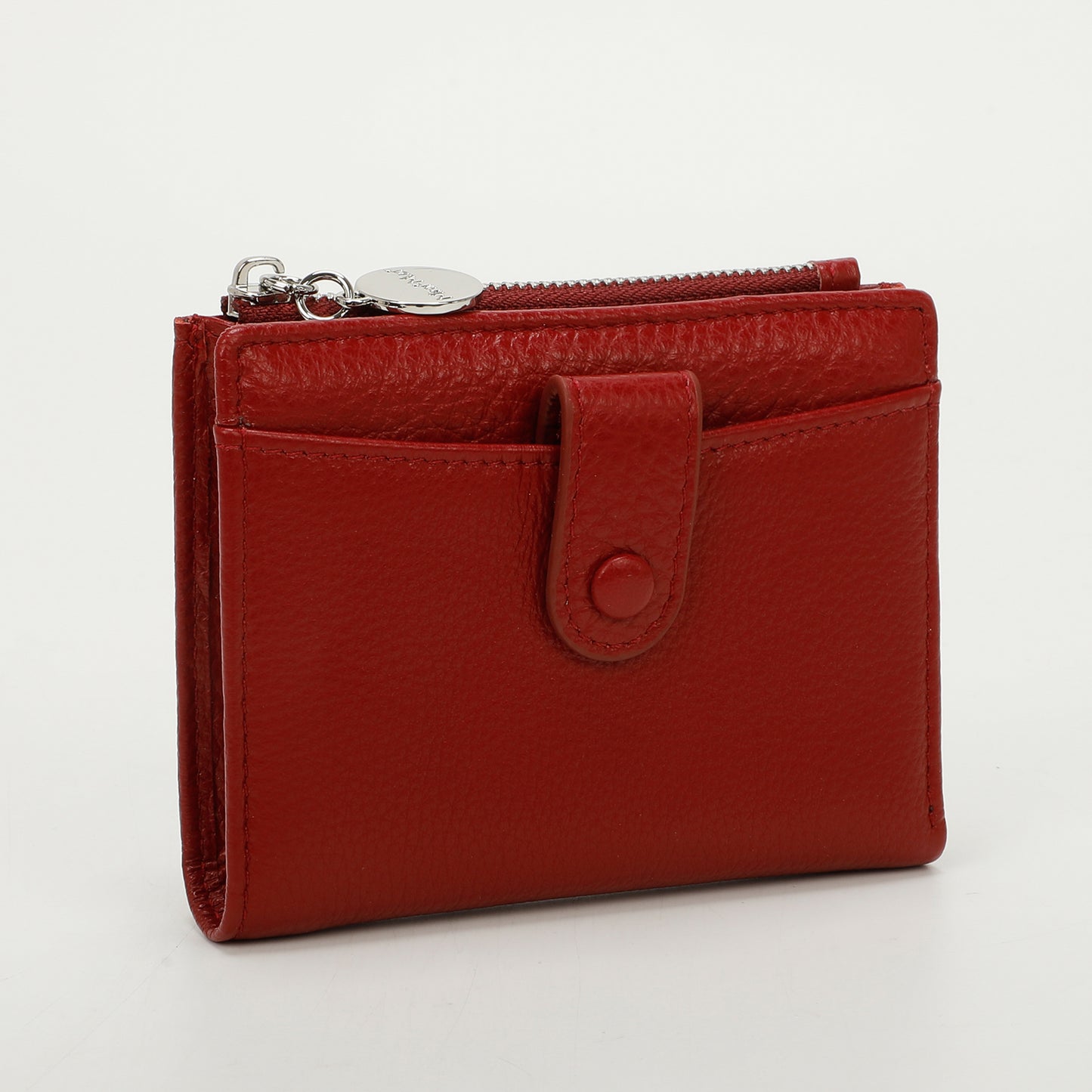 PORTAFOGLIO MEDIO IN PELLE CON ZIP LATERALE