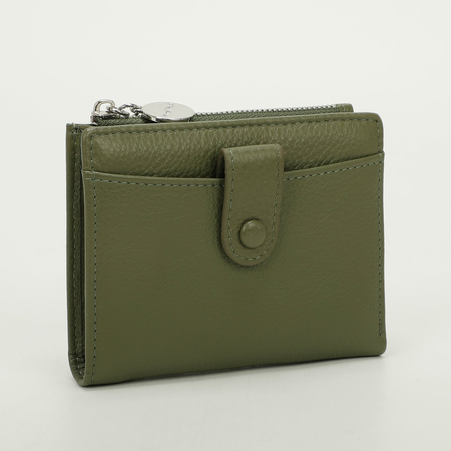 PORTAFOGLIO MEDIO IN PELLE CON ZIP LATERALE