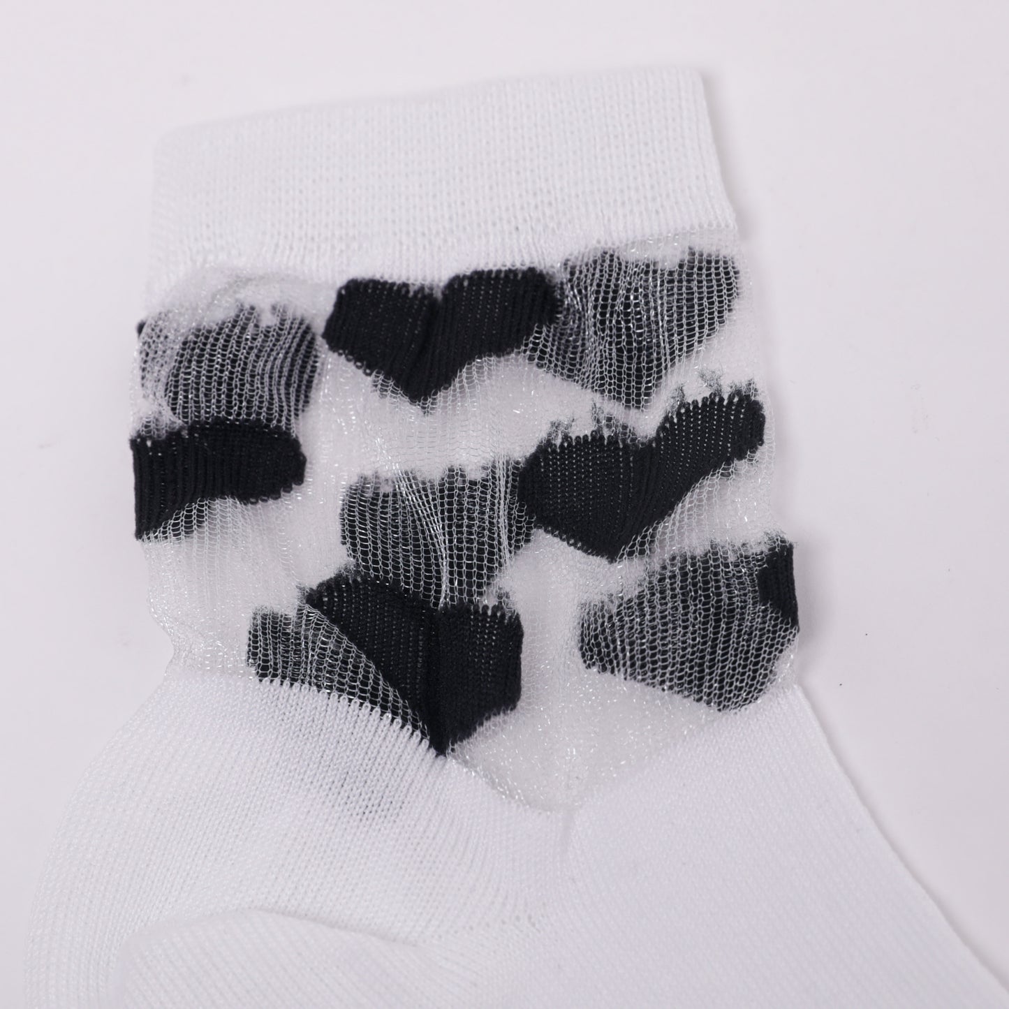 CALZINI D BIANCO CUORI NERO