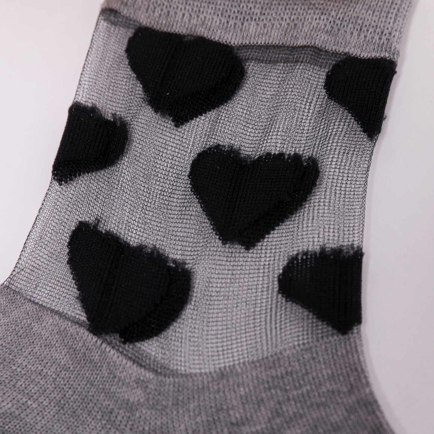 CALZINI D GRIGIO CUORI NERO