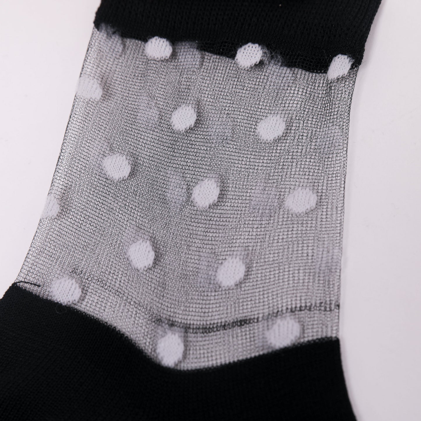 CALZINI D NERO PALLINI BIANCO