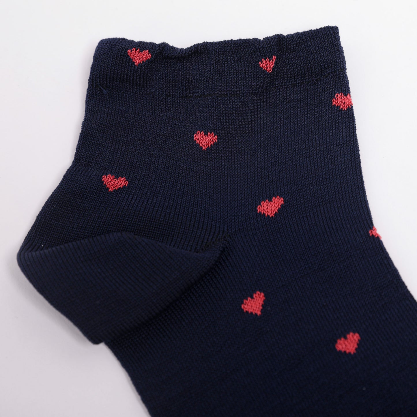CALZINI C CUORI BLU E ROSSO