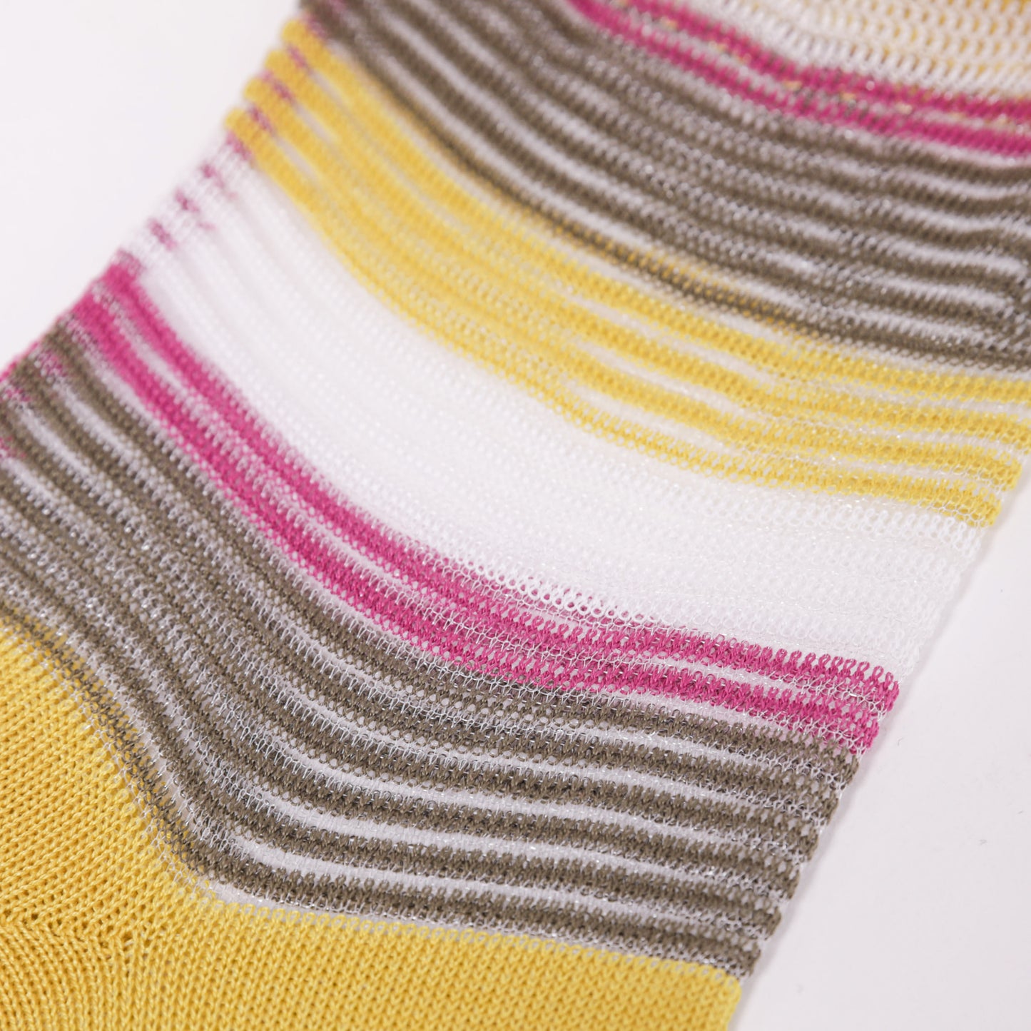 CALZINI A RIGHE GIALLO/FUXIA