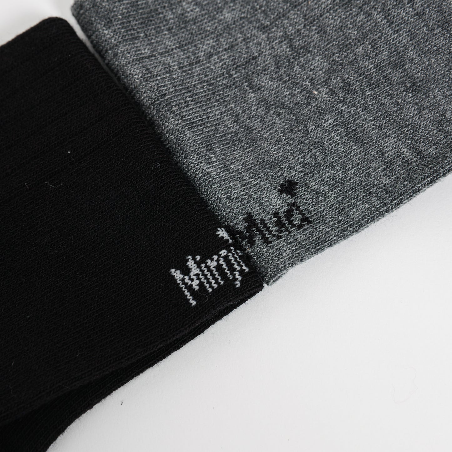 CALZINI GRIGI MELANGE A RIGHE