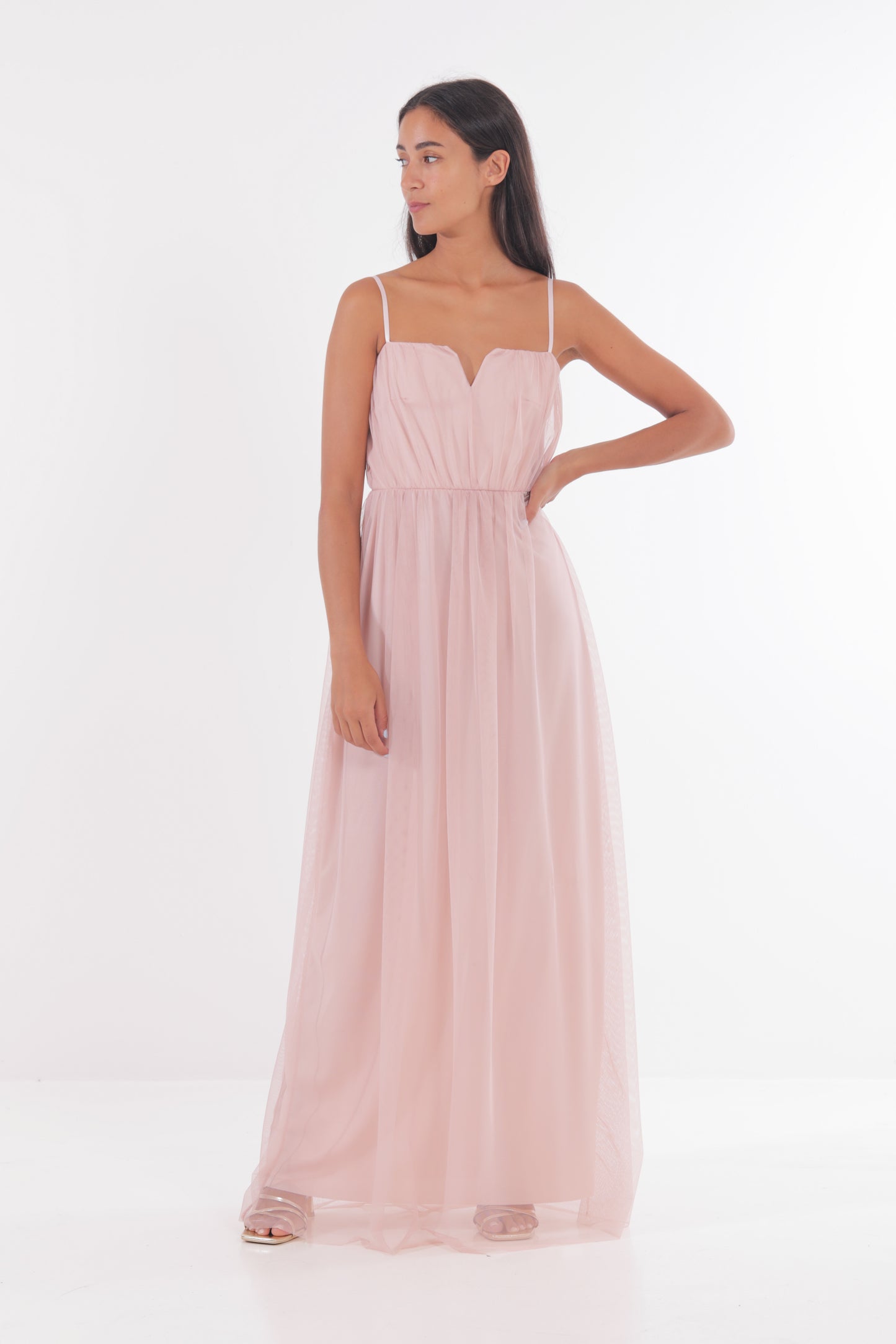ABITO LUNGO IN TULLE