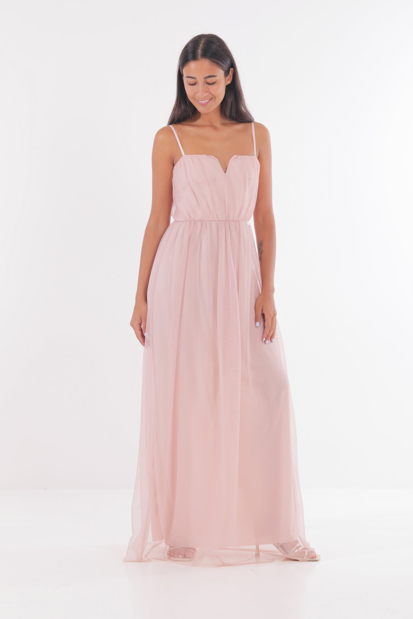 ABITO LUNGO IN TULLE