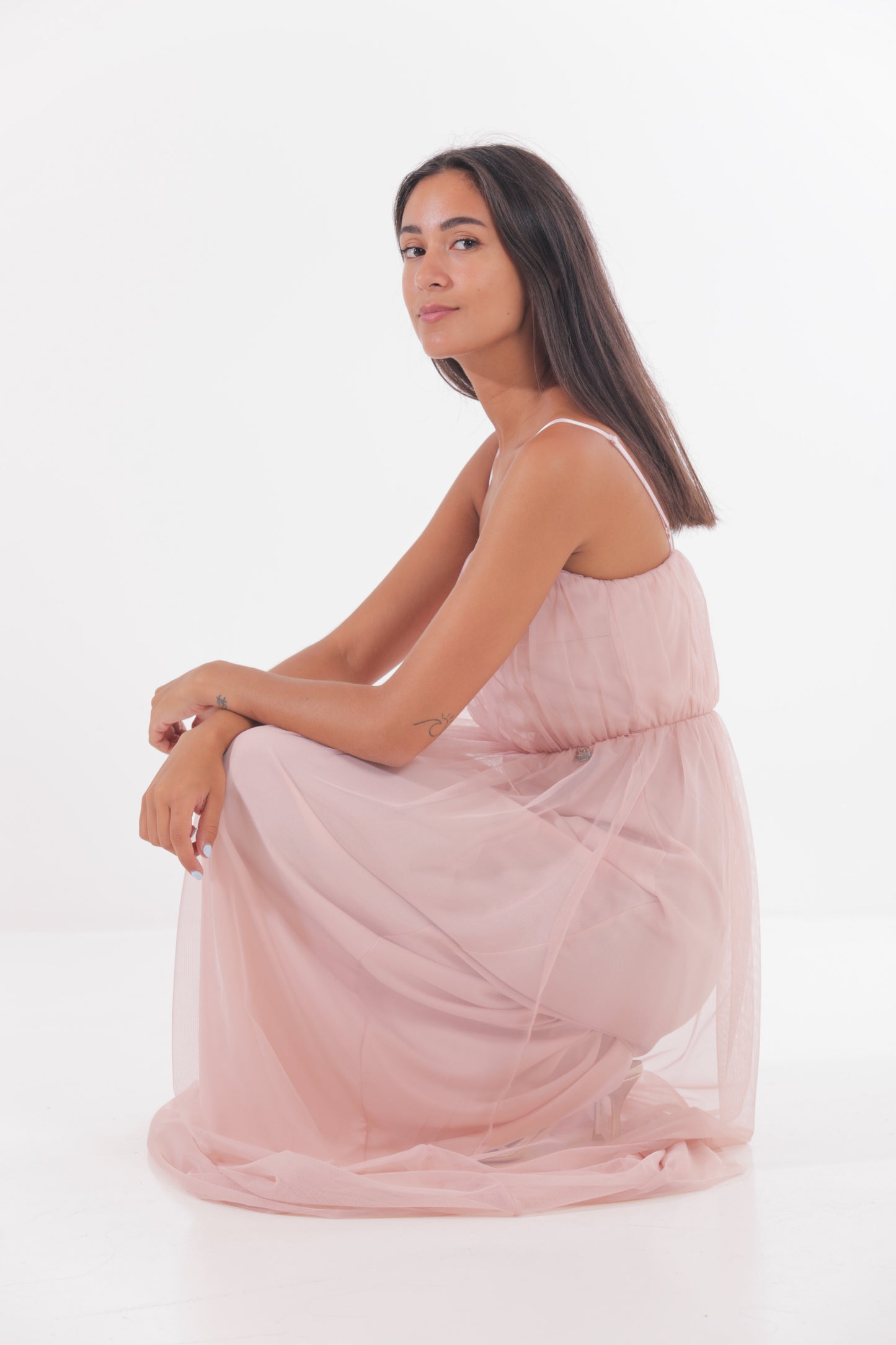ABITO LUNGO IN TULLE