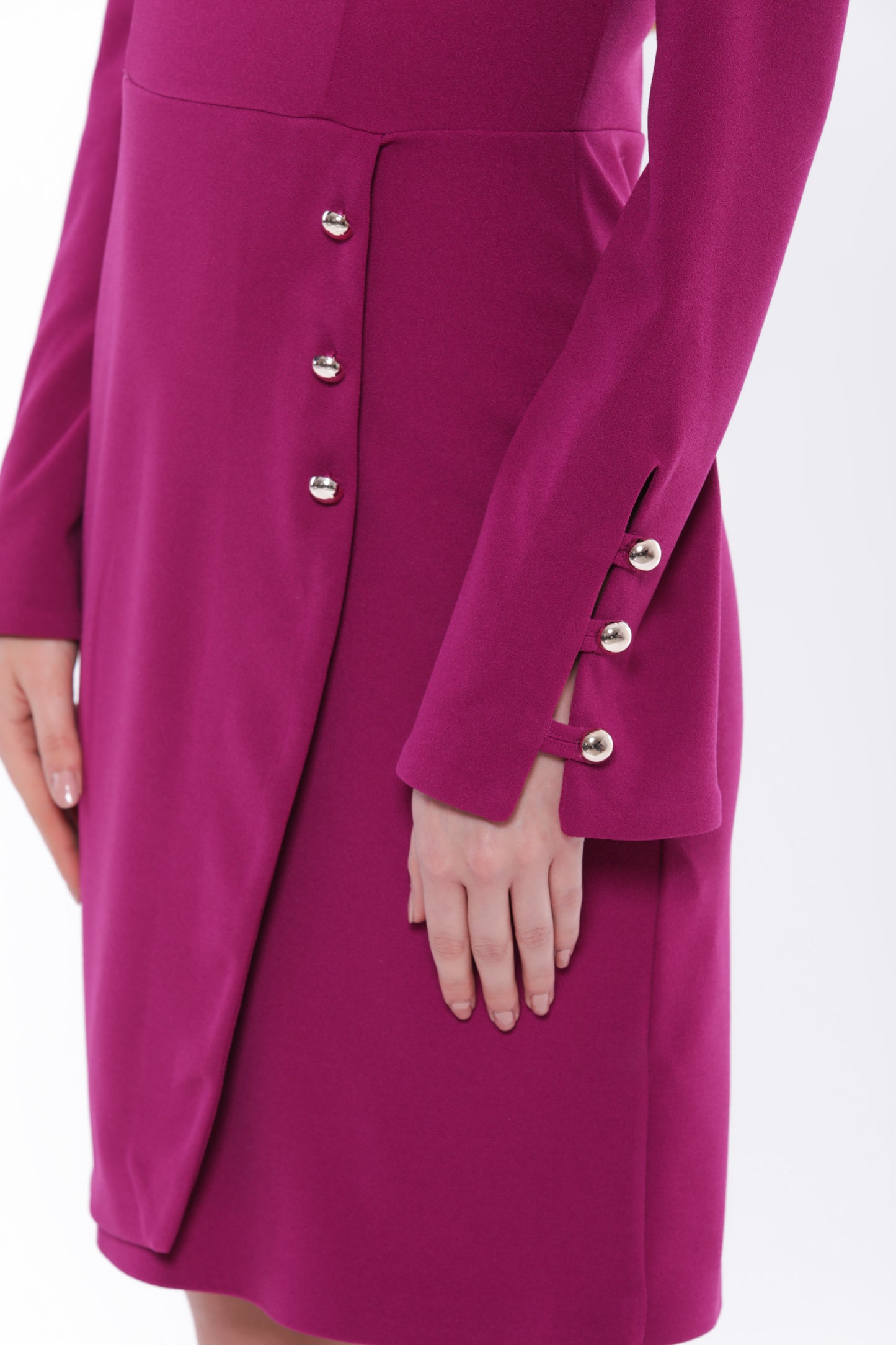 ABITO CORTO A TUBINO IN CREPE