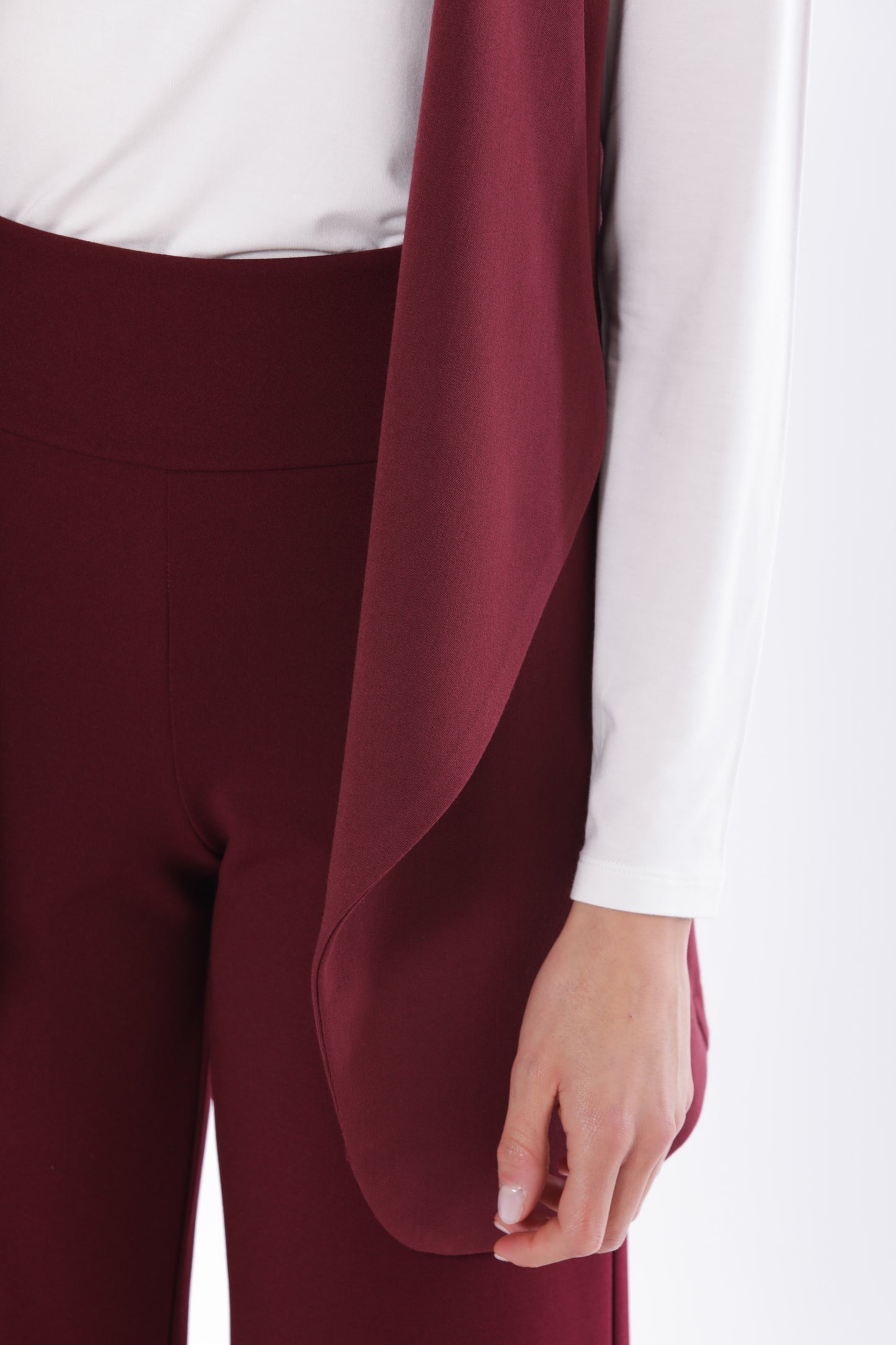 GILET LUNGO IN POLYVISCOSA