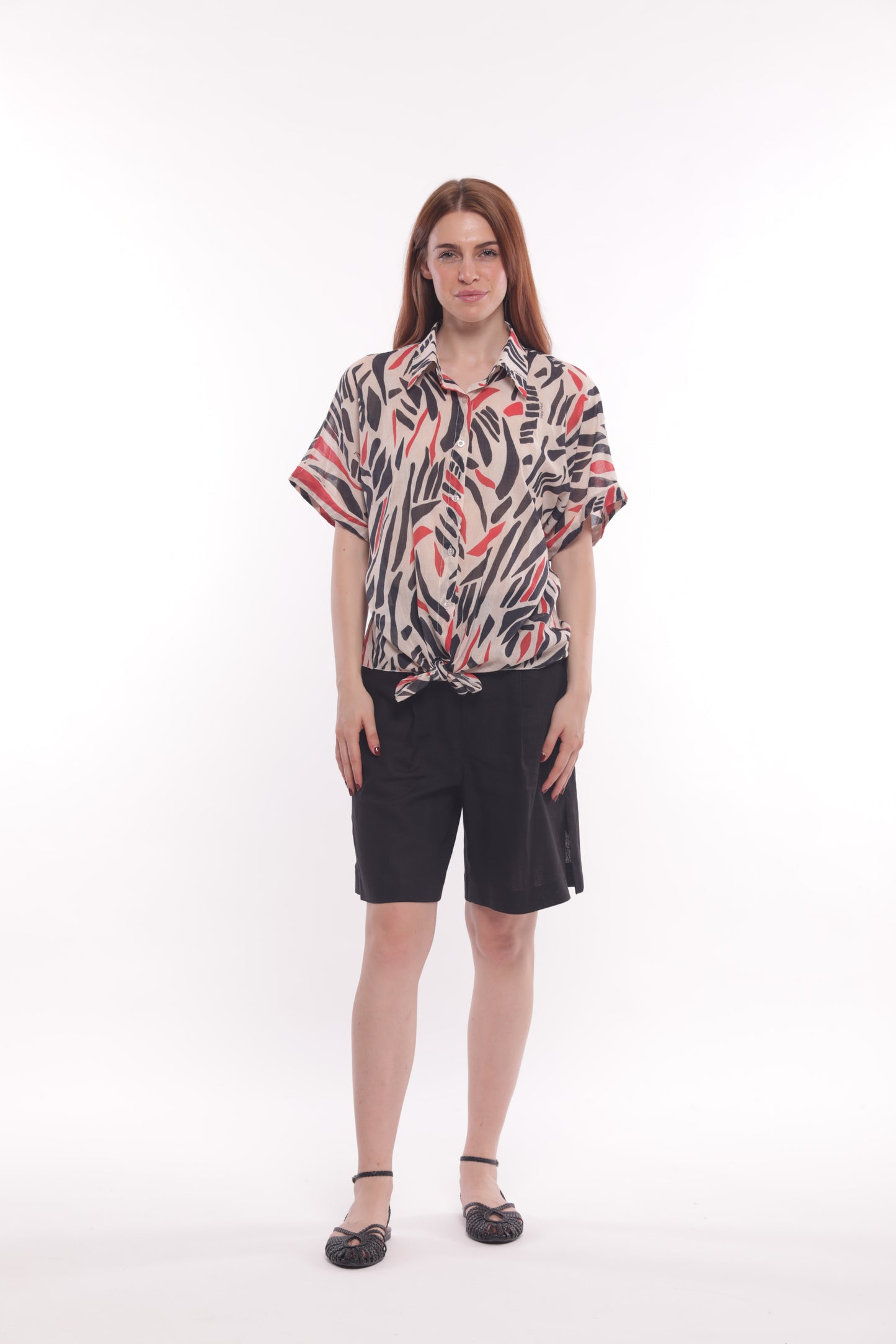PANTALONE BERMUDA GESSATO
