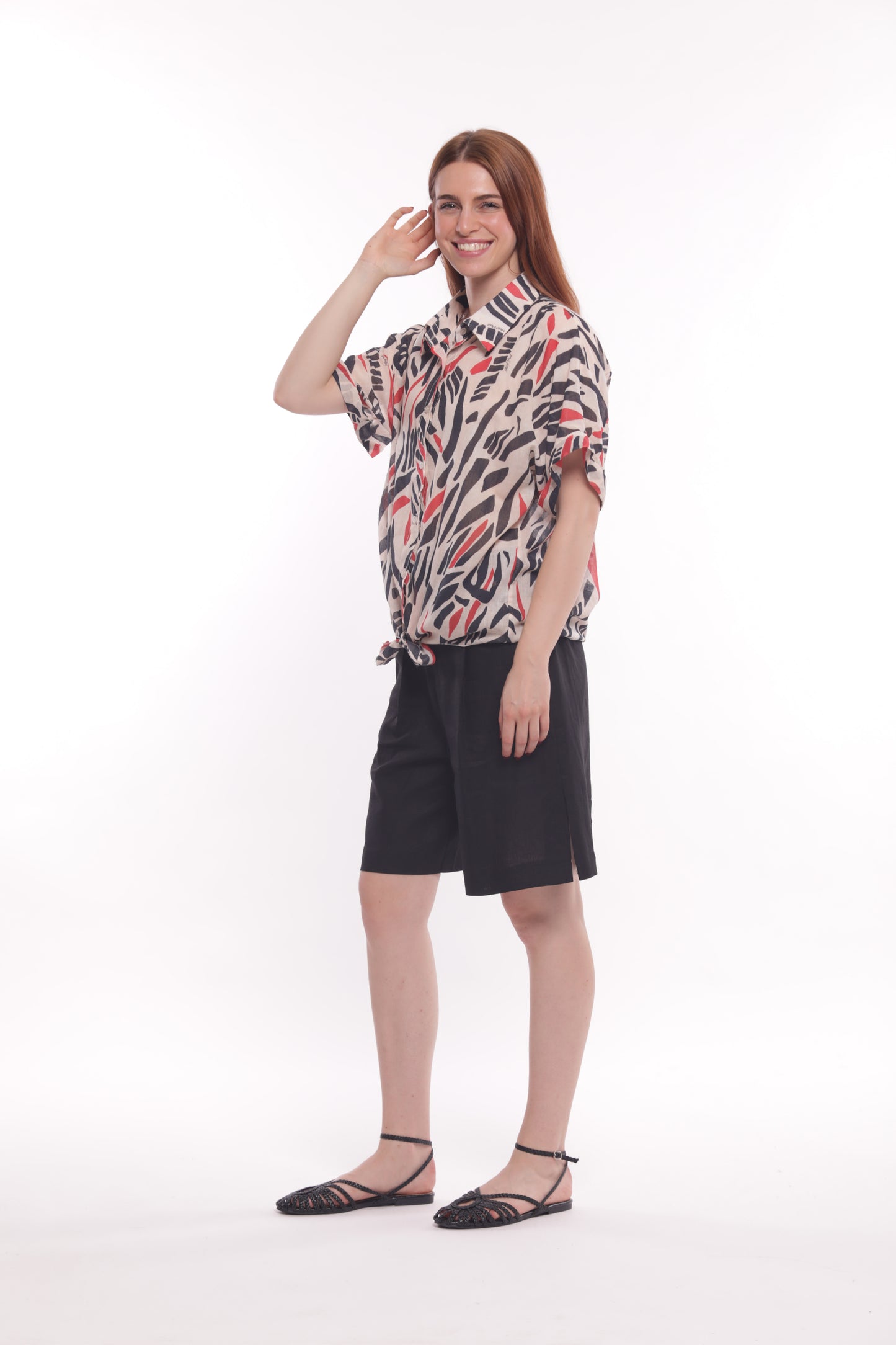 PANTALONE BERMUDA GESSATO