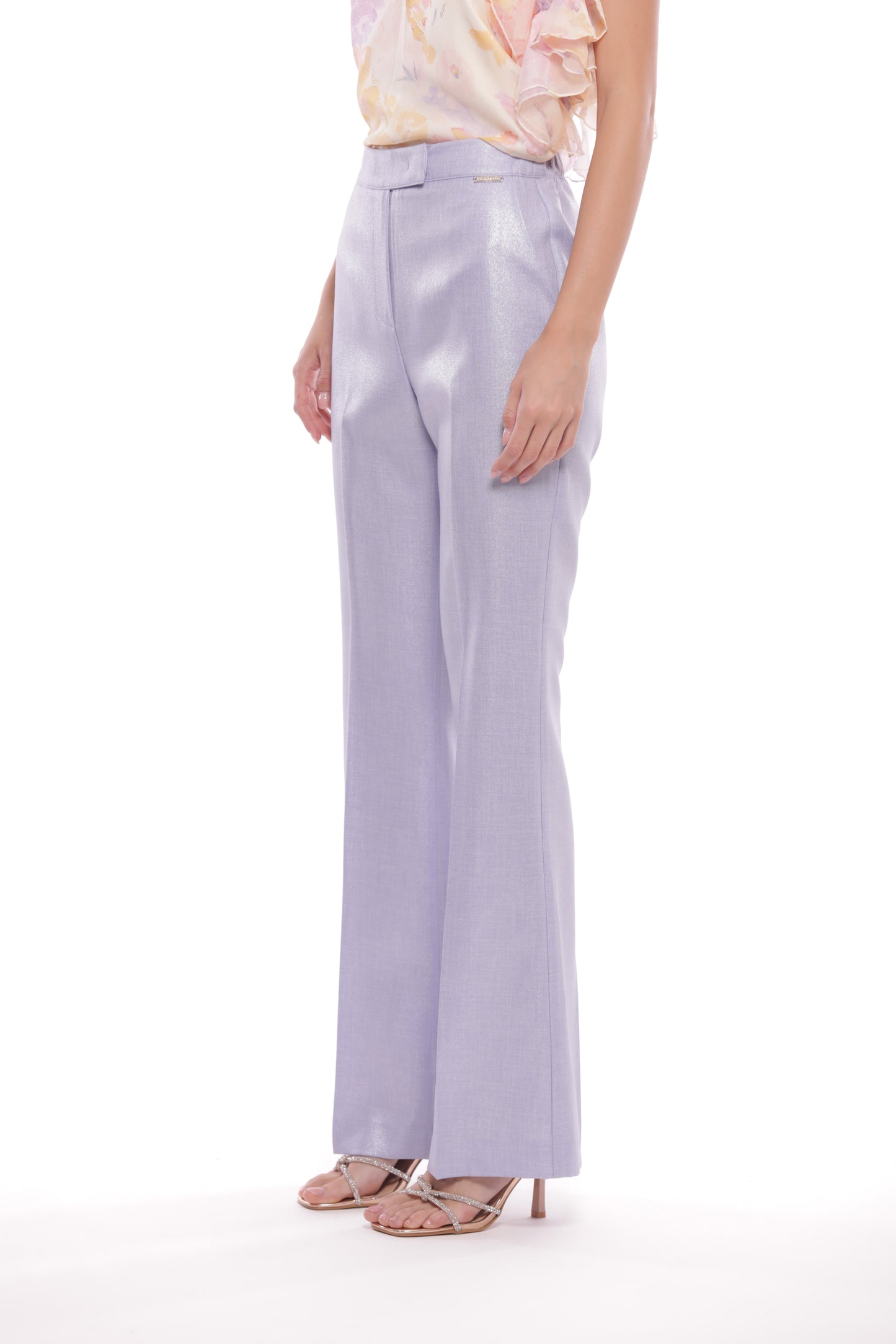 PANTALONE FLARE LAMINATO