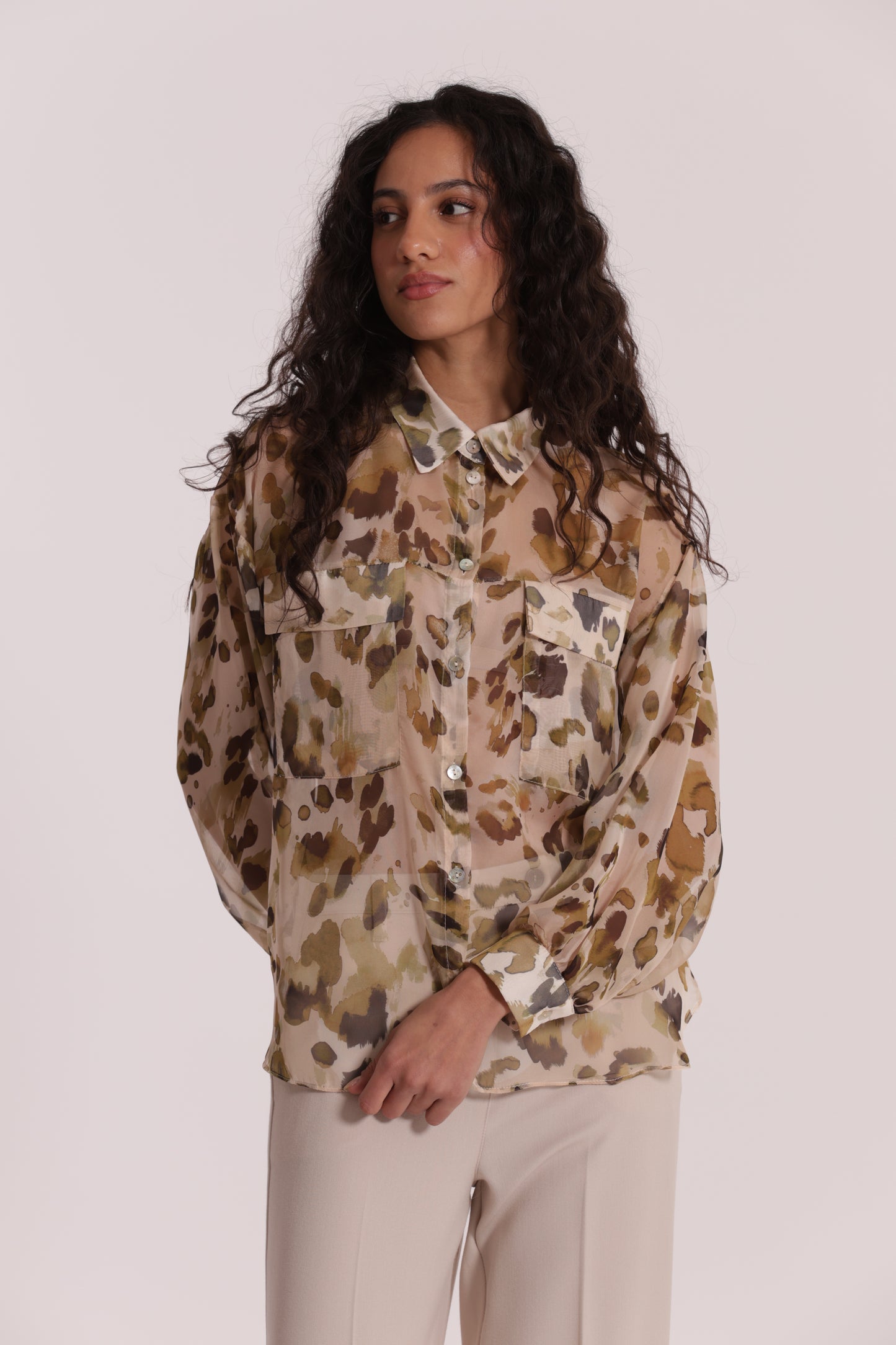 CAMICIA CON TASCHE FANTASIA LEO