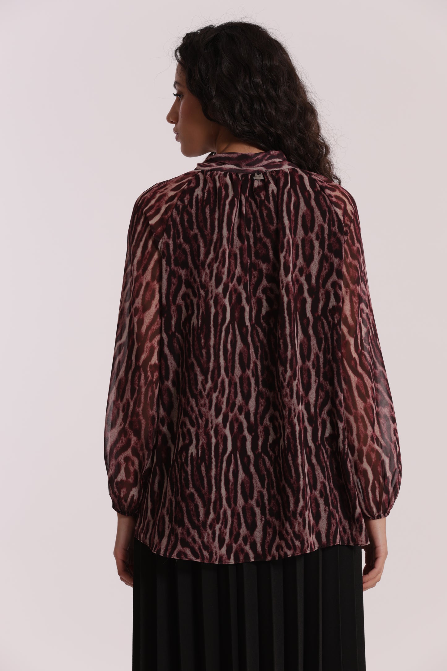 BLUSA CON FUSCIACCA FANTASIA ANIMALIER