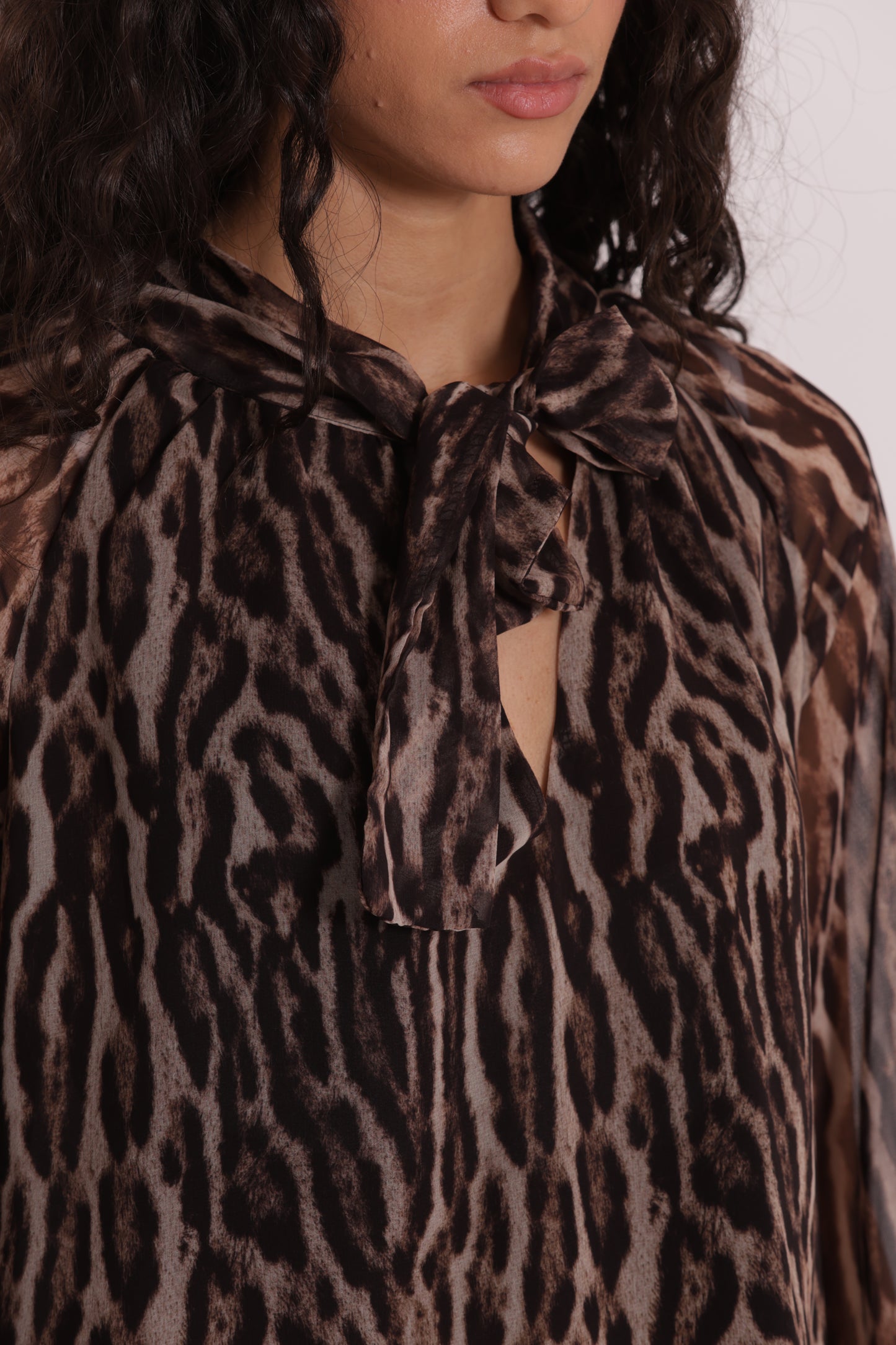 BLUSA CON FUSCIACCA FANTASIA ANIMALIER
