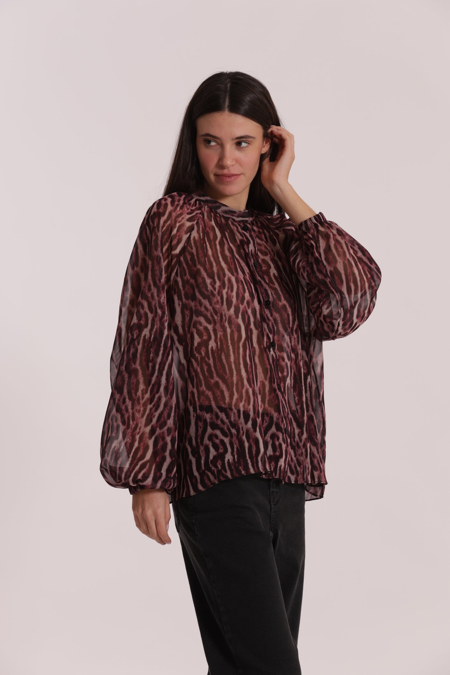 CAMICIA OVER FANTASIA ANIMALIER