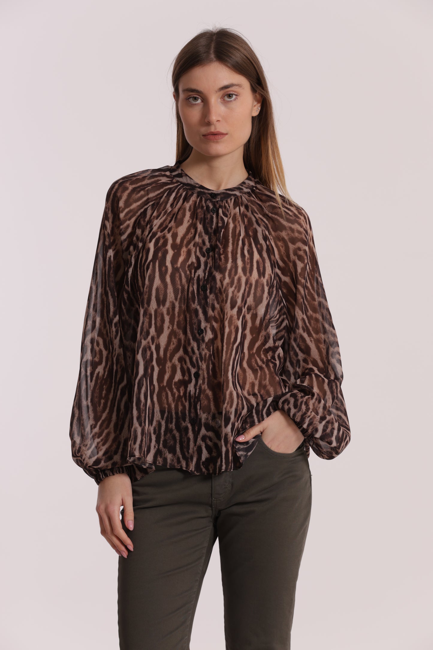 CAMICIA OVER FANTASIA ANIMALIER