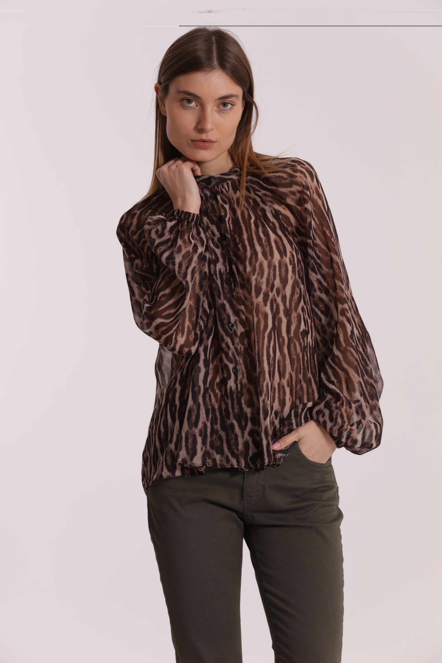 CAMICIA OVER FANTASIA ANIMALIER