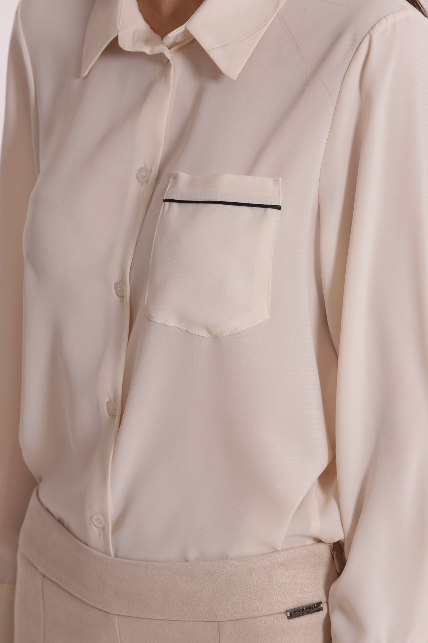 CAMICIA CON TASCHINO BICOLOR