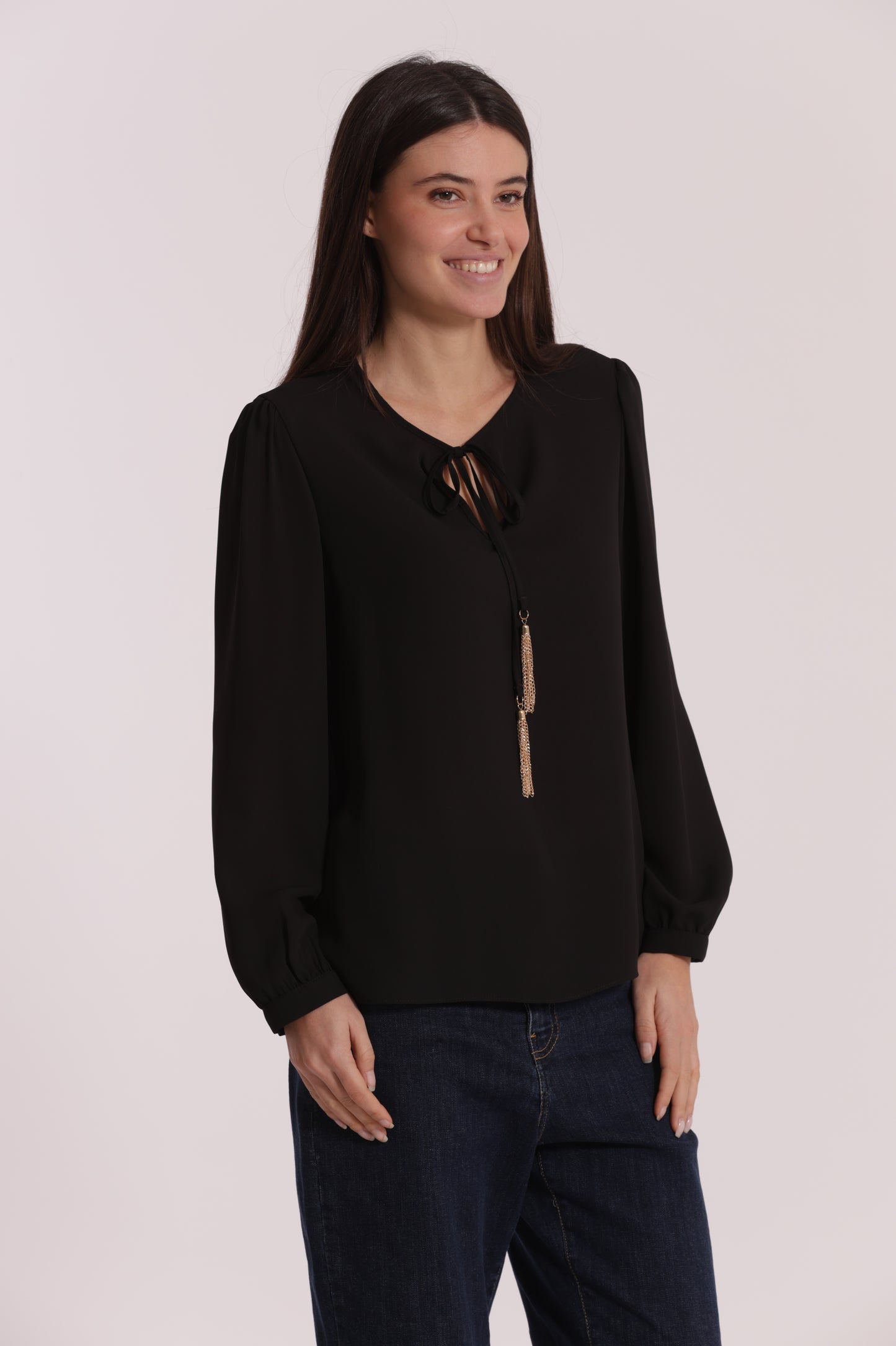 BLUSA CON FIOCCO