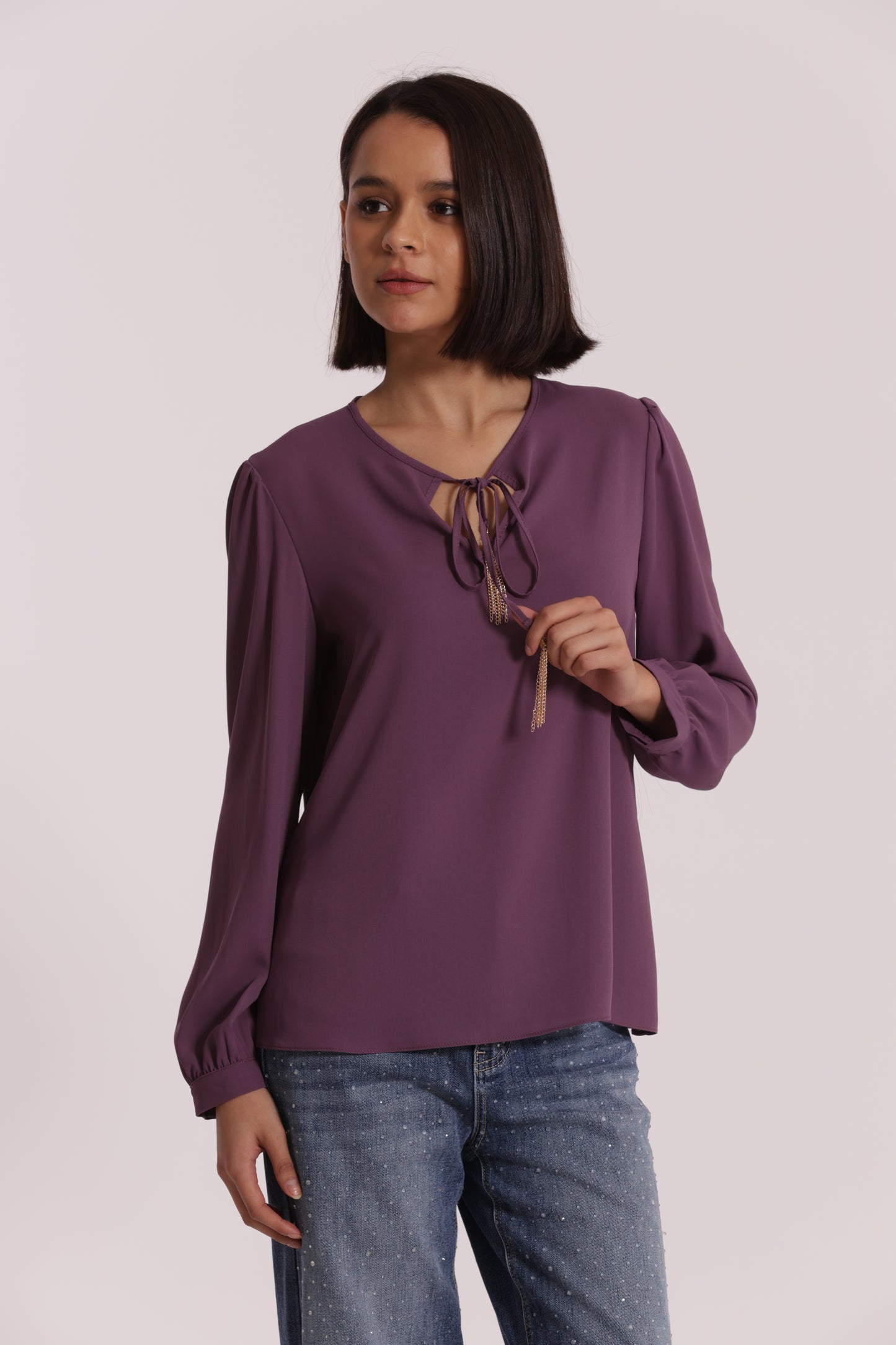 BLUSA CON FIOCCO