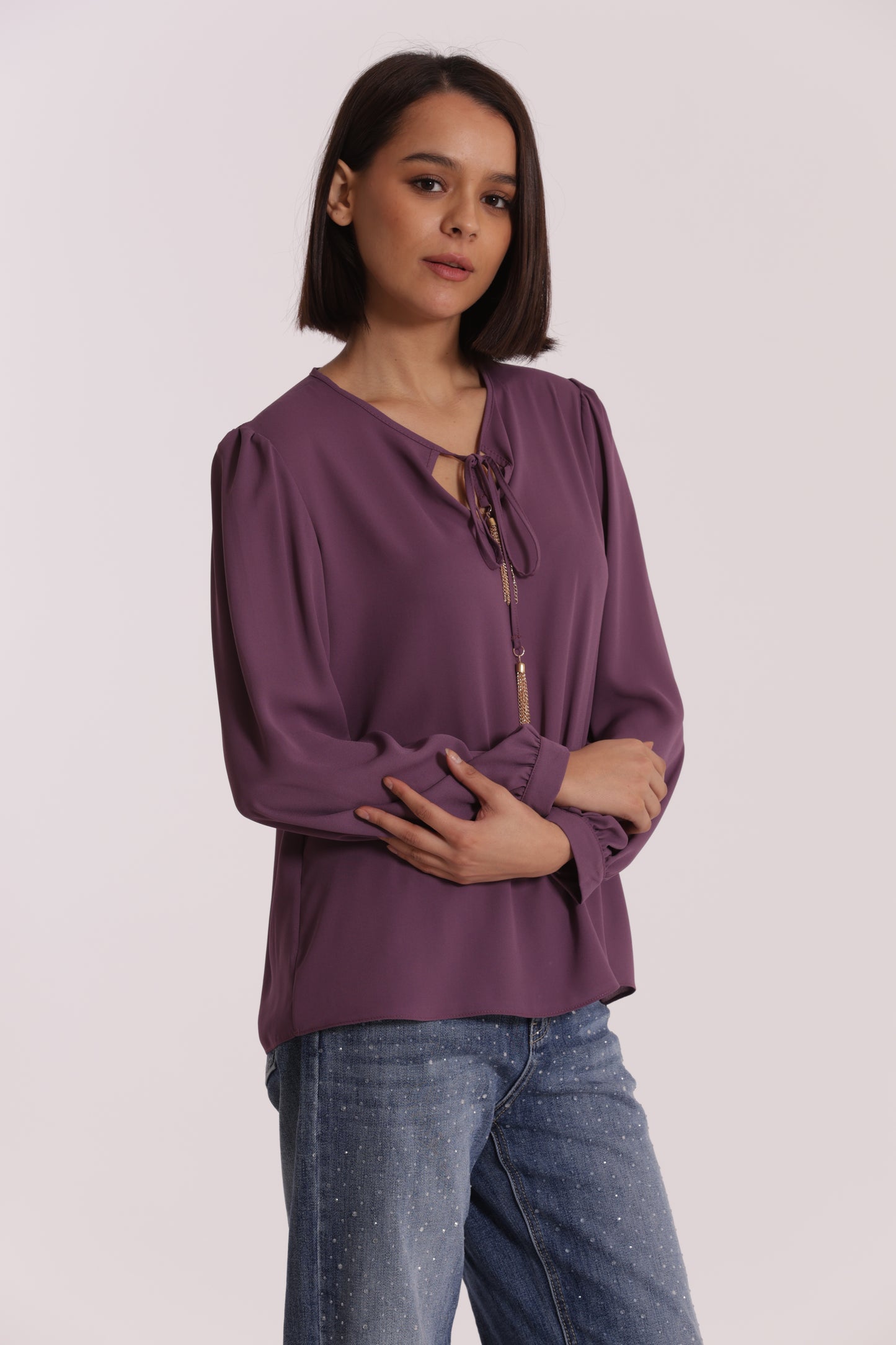 BLUSA CON FIOCCO