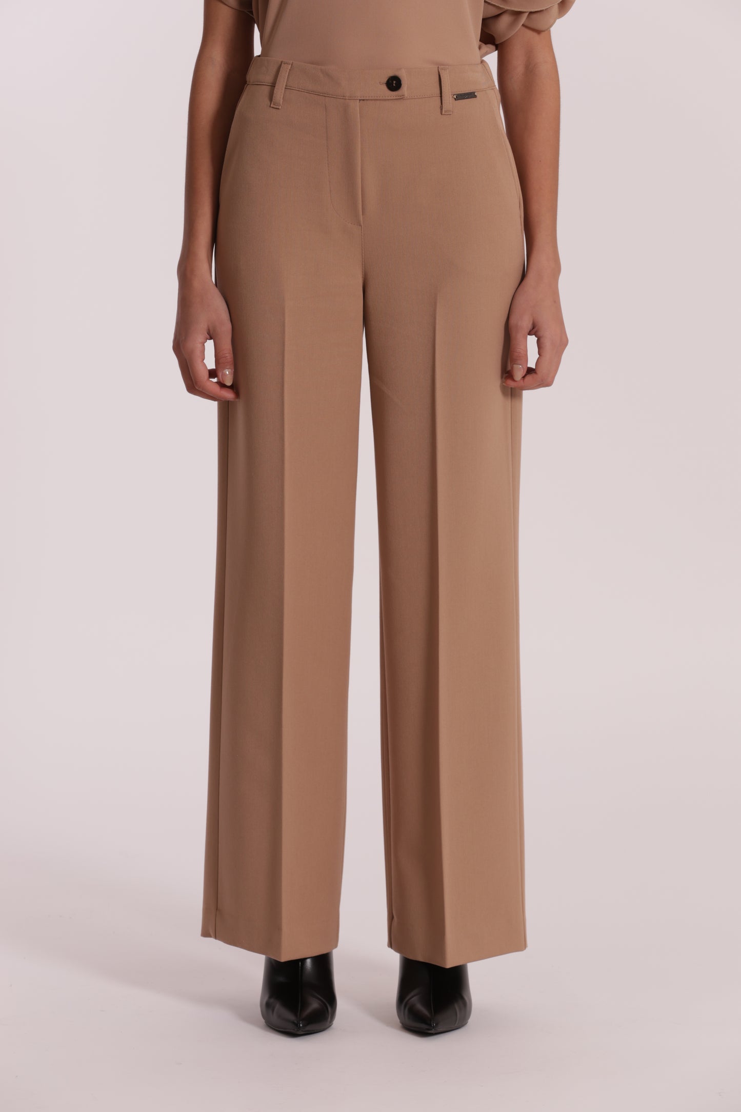 PANTALONE PALAZZO CON ELASTICO DIETRO IN POLYVISCOSA
