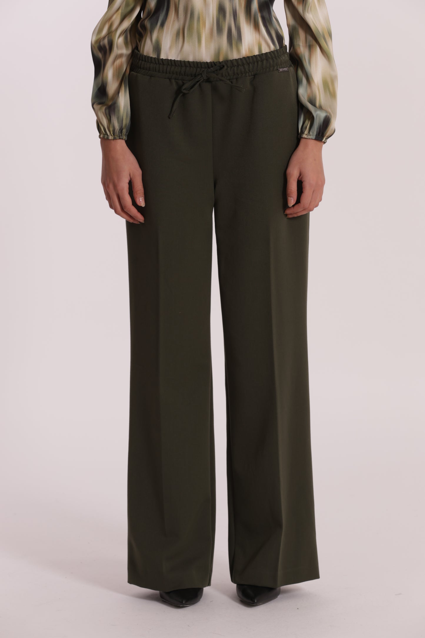 PANTALONE JOGGER PALAZZO IN POLYVISCOSA
