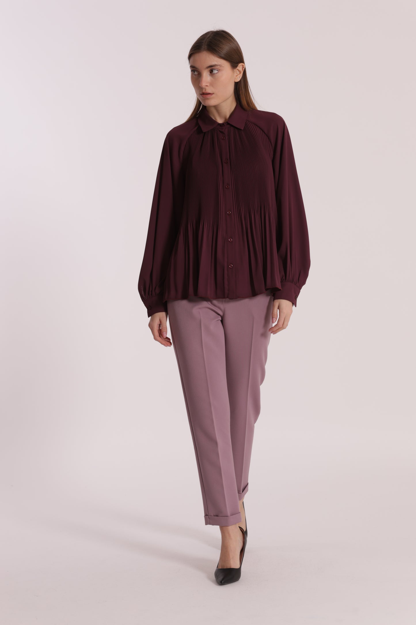 PANTALONE SIGARETTA IN POLYVISCOSA