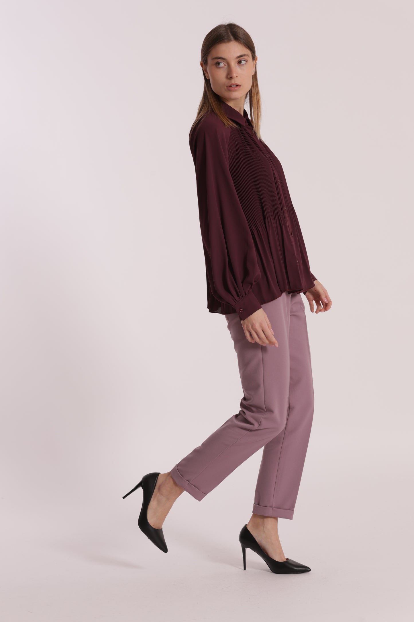PANTALONE SIGARETTA IN POLYVISCOSA