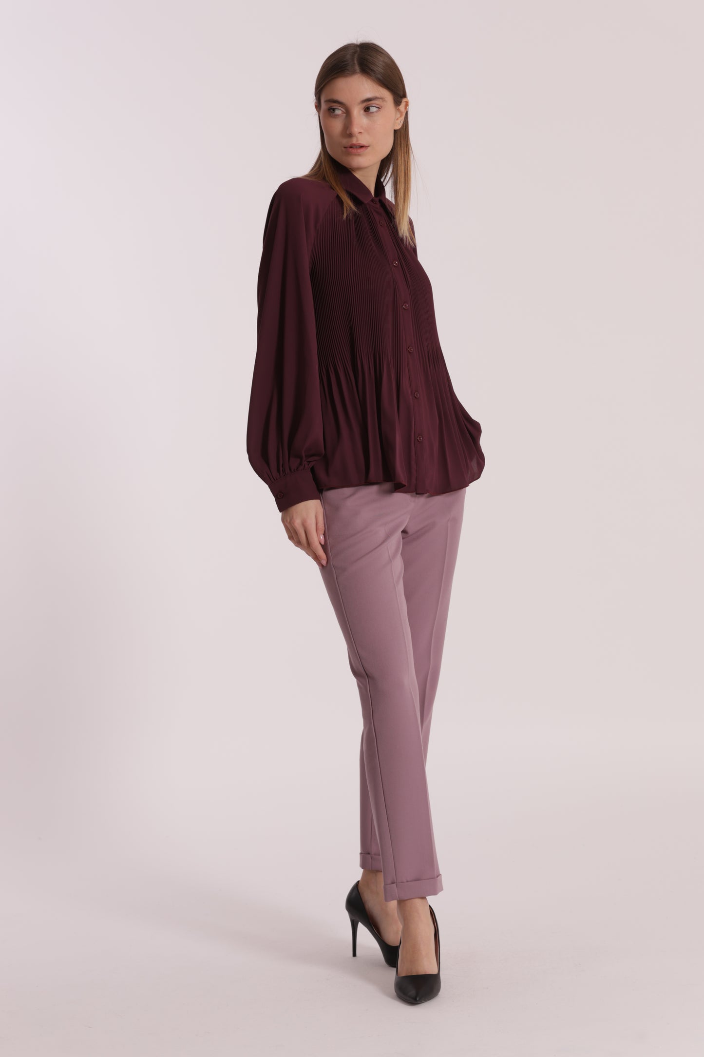 PANTALONE SIGARETTA IN POLYVISCOSA