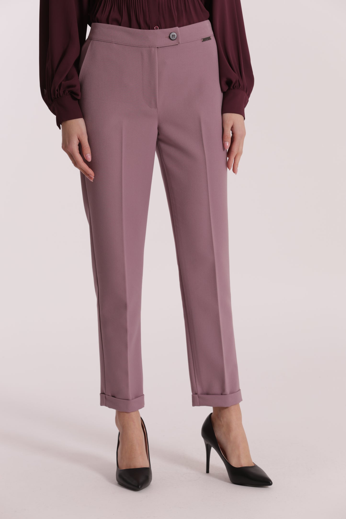 PANTALONE SIGARETTA IN POLYVISCOSA