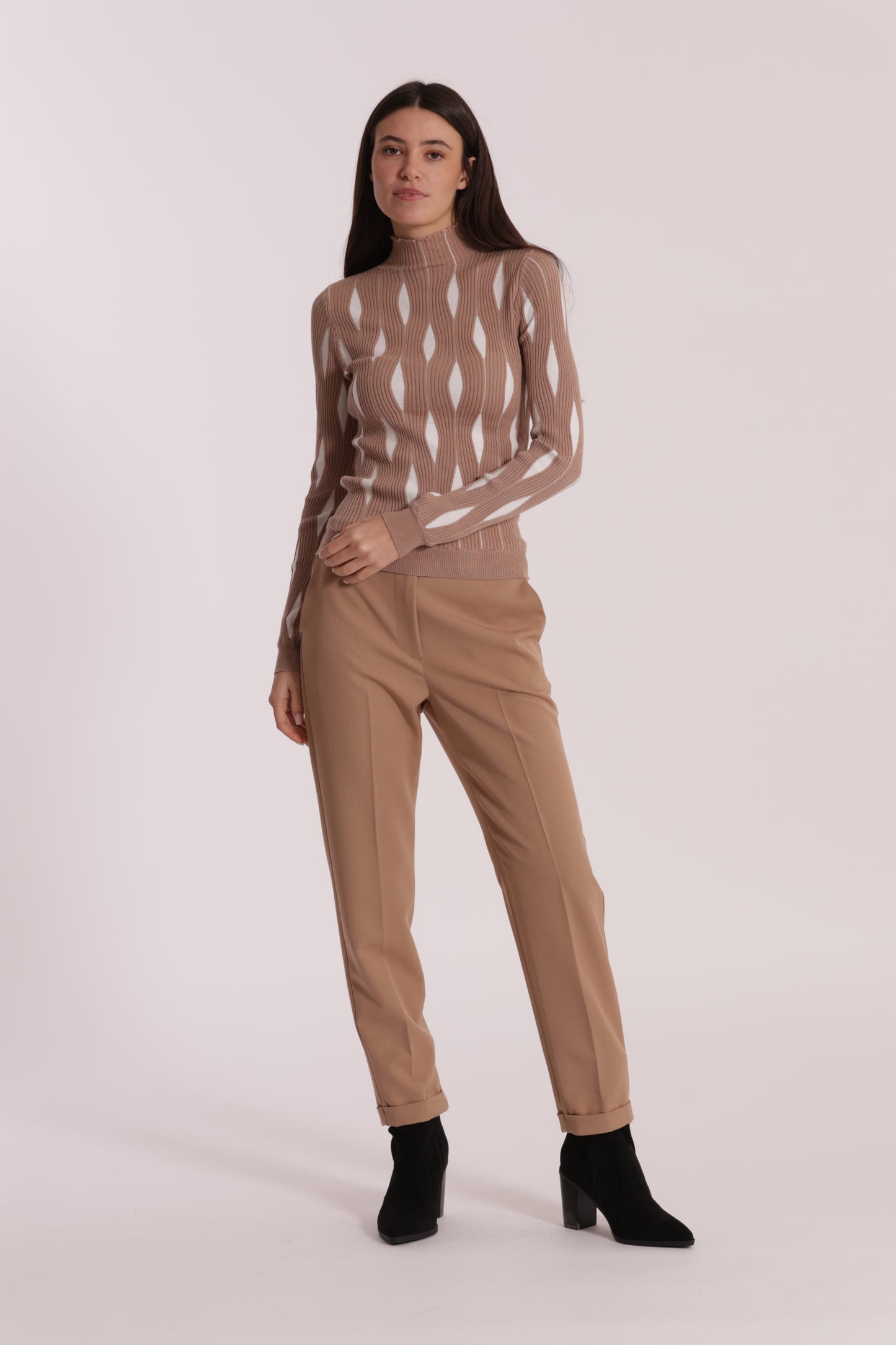 PANTALONE SIGARETTA IN POLYVISCOSA