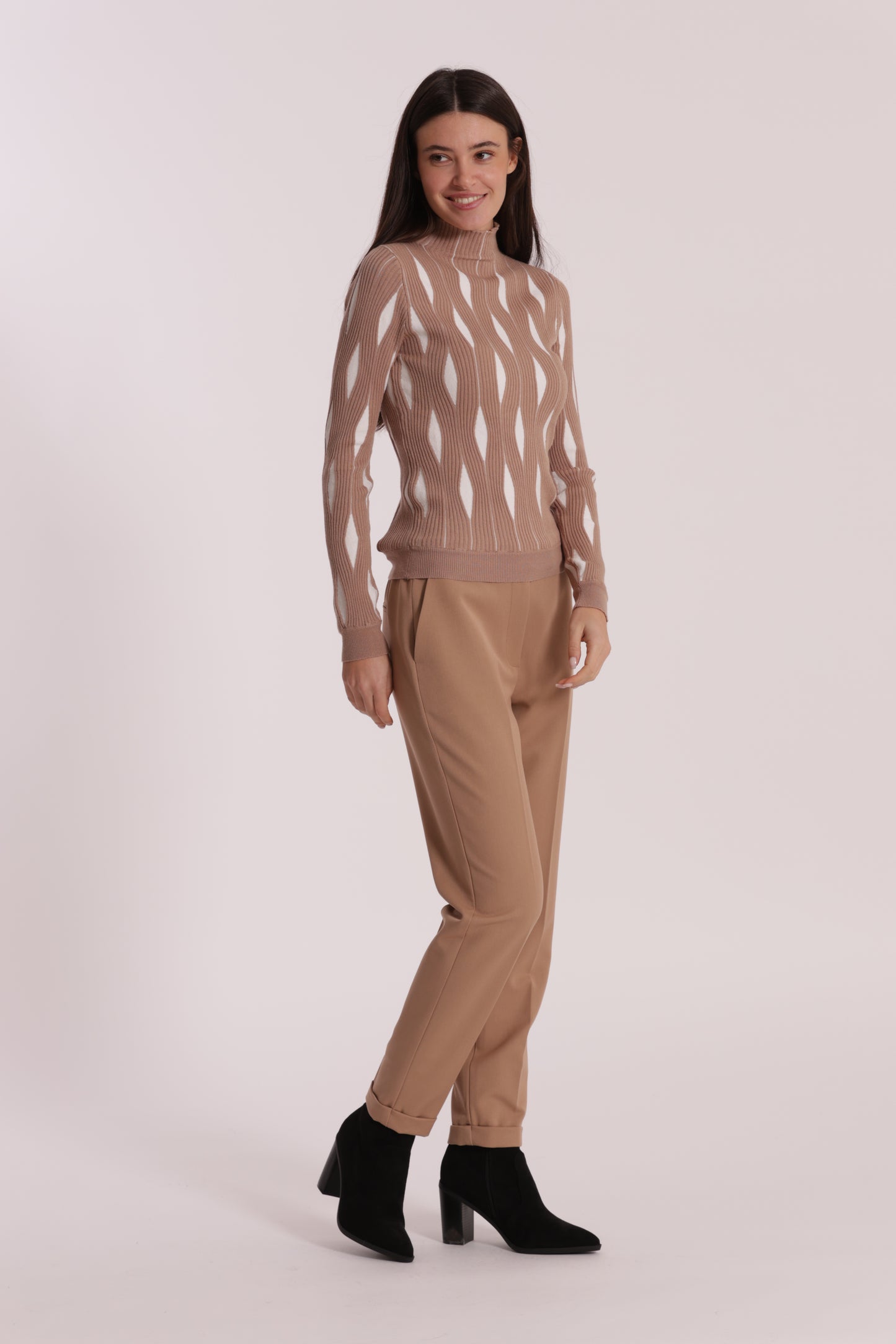 PANTALONE SIGARETTA IN POLYVISCOSA