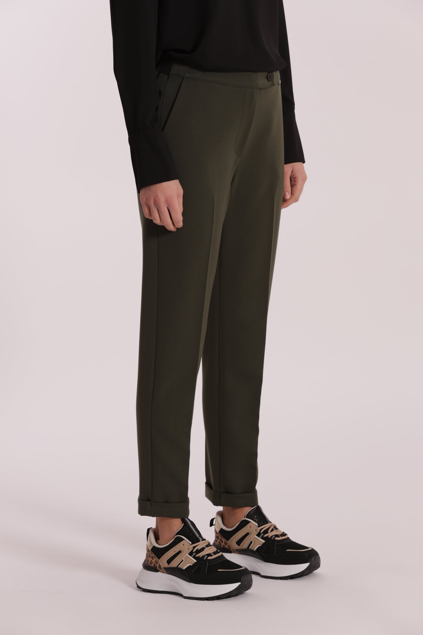 PANTALONE SIGARETTA IN POLYVISCOSA