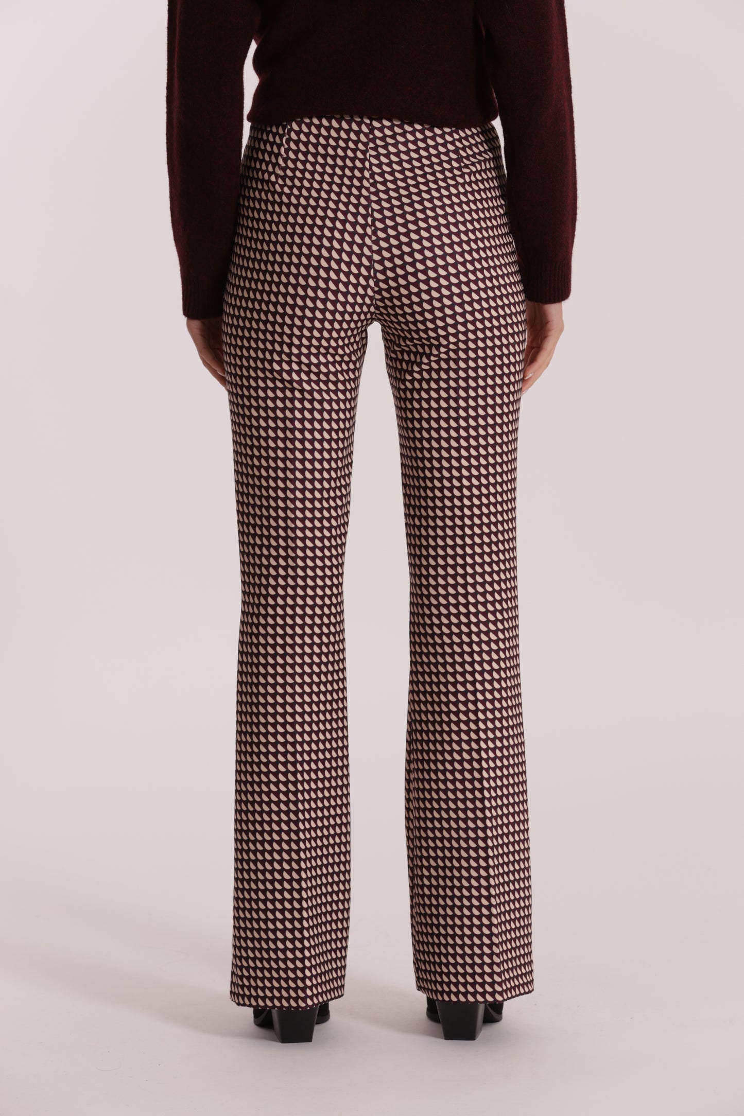PANTALONE FLARE IN TECNICO FANTASIA GEO