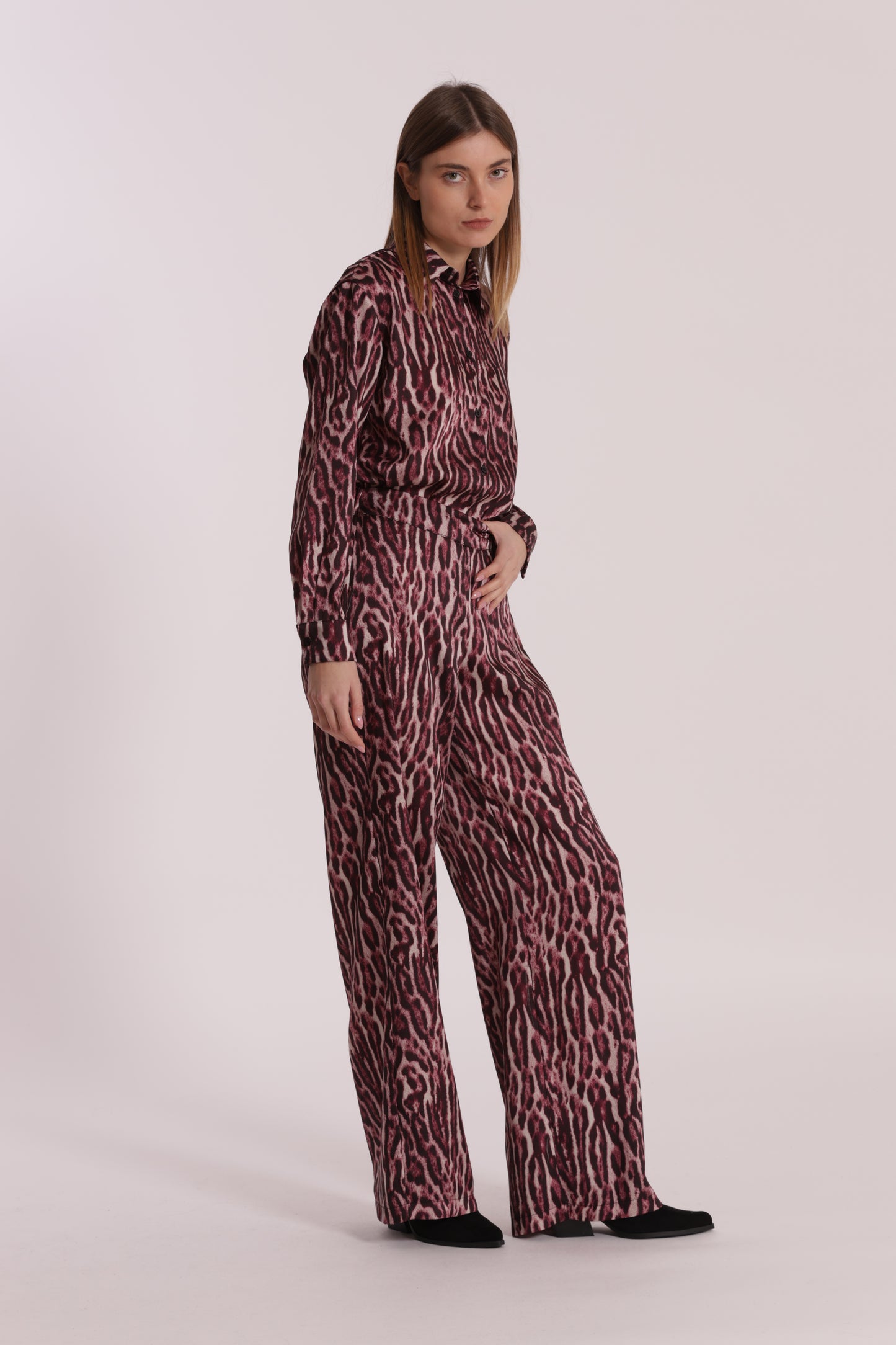 PANTALONE PALAZZO FANTASIA ANIMALIER