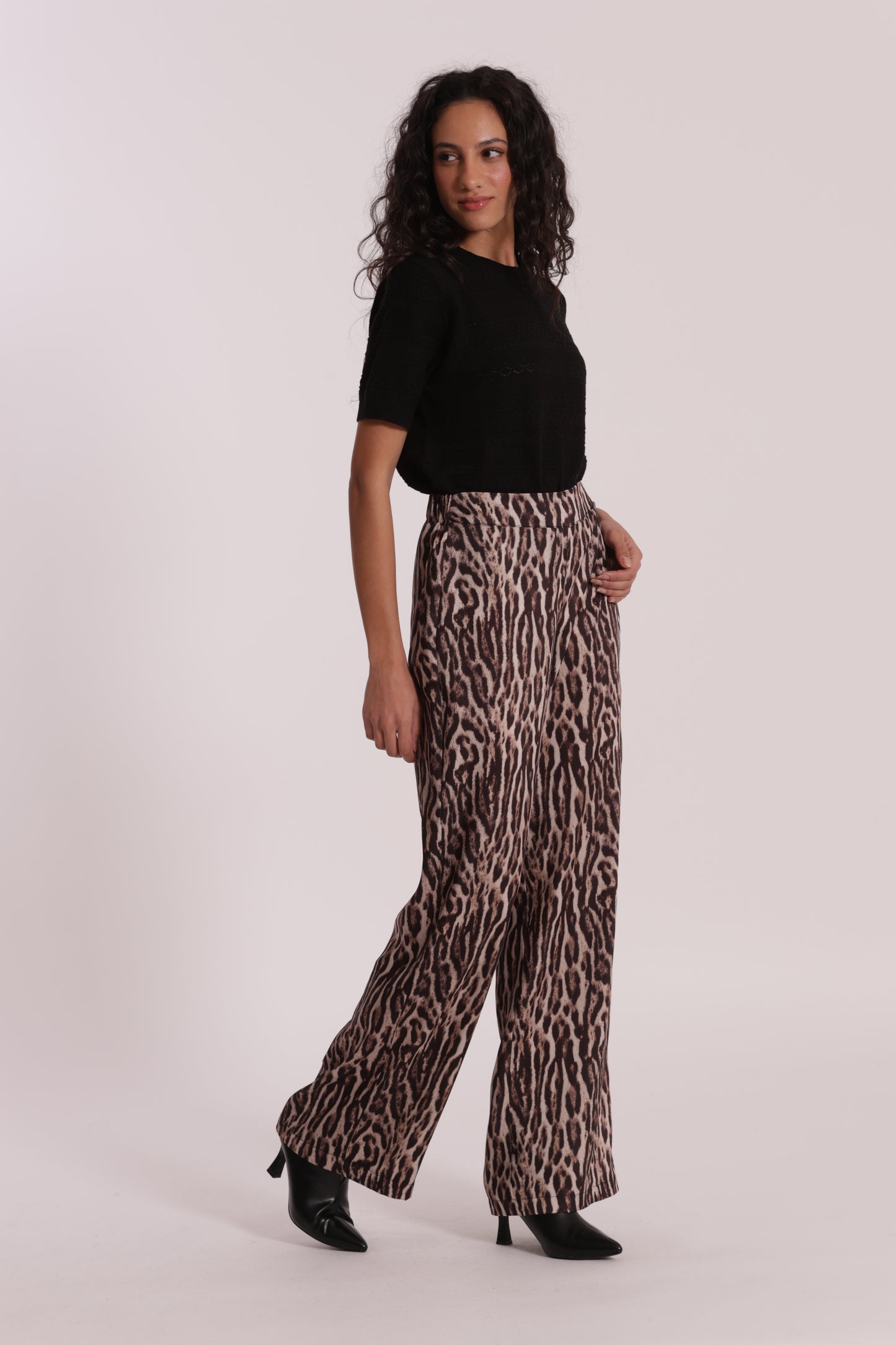 PANTALONE PALAZZO FANTASIA ANIMALIER