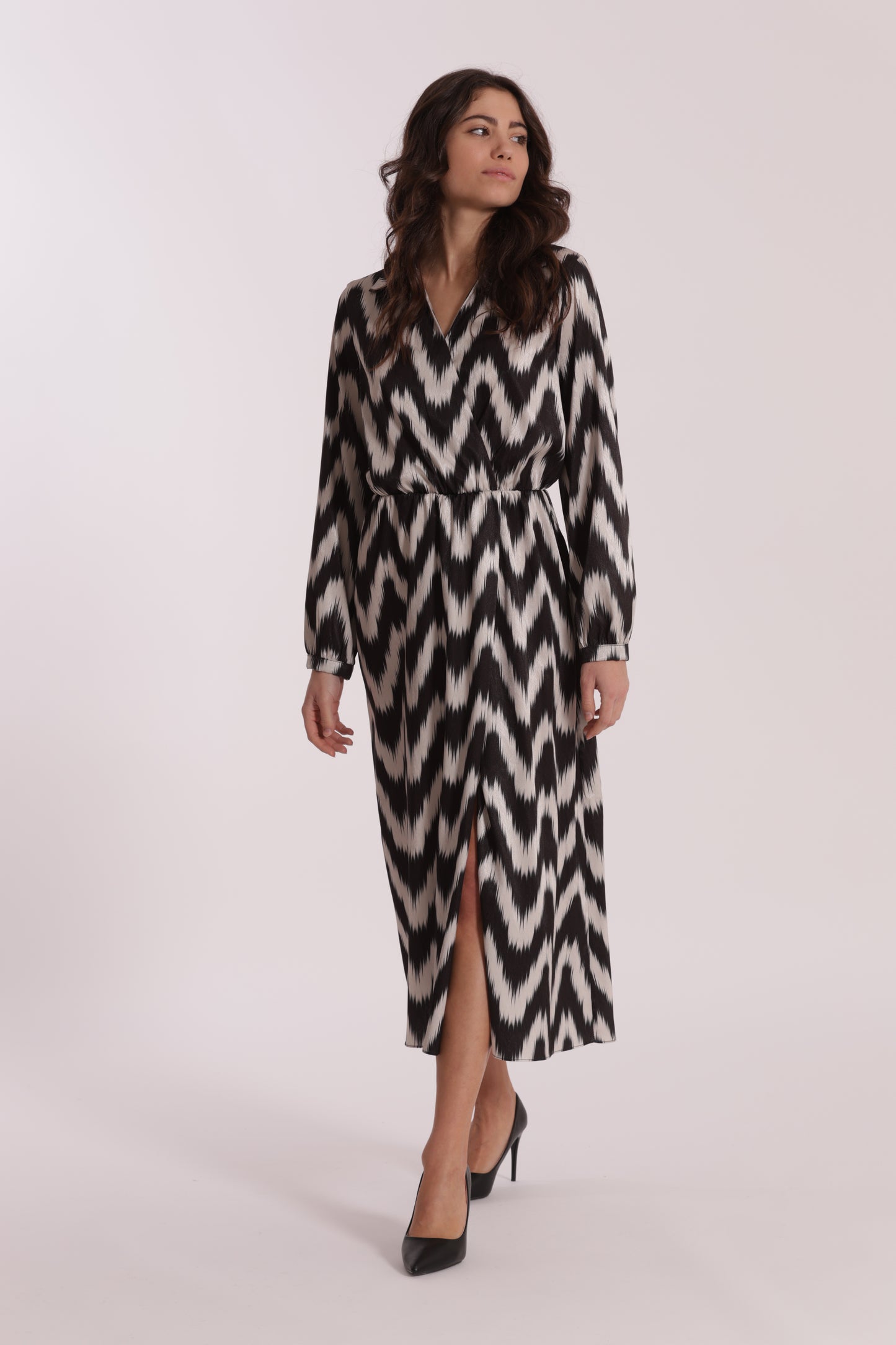 ABITO LUNGO FANTASIA CHEVRON