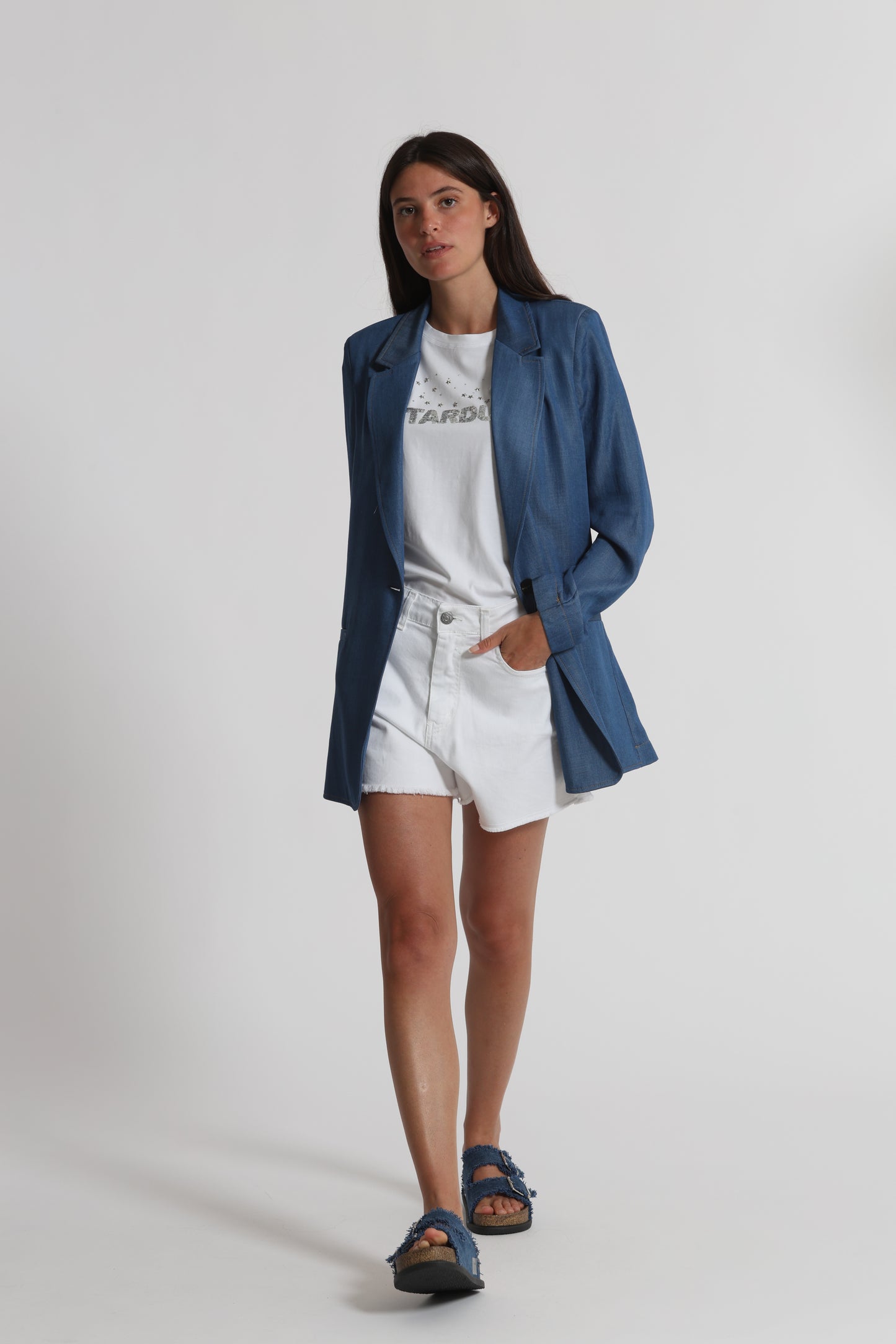 GIACCA LUNGA IN CHAMBRAY