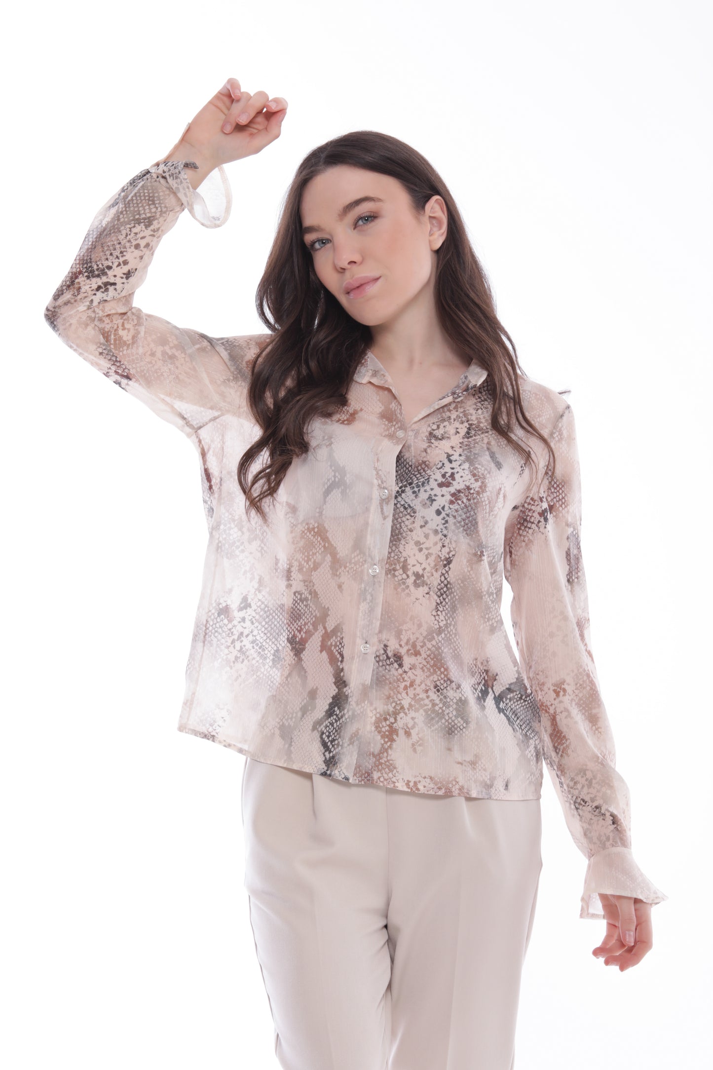 CAMICIA FANTASIA PITONE LUREX