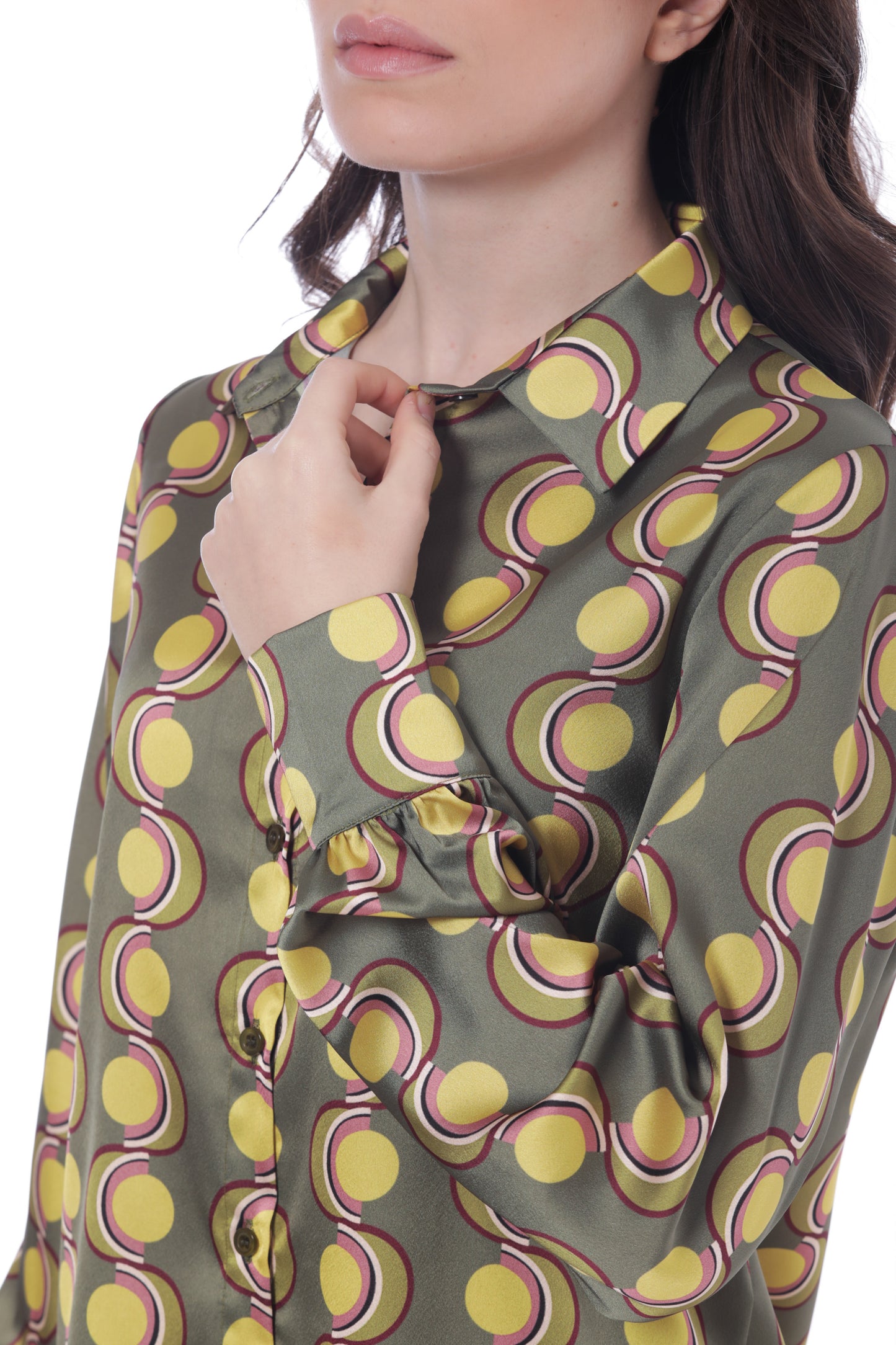 CAMICIA FANTASIA POIS GEOMETRICO