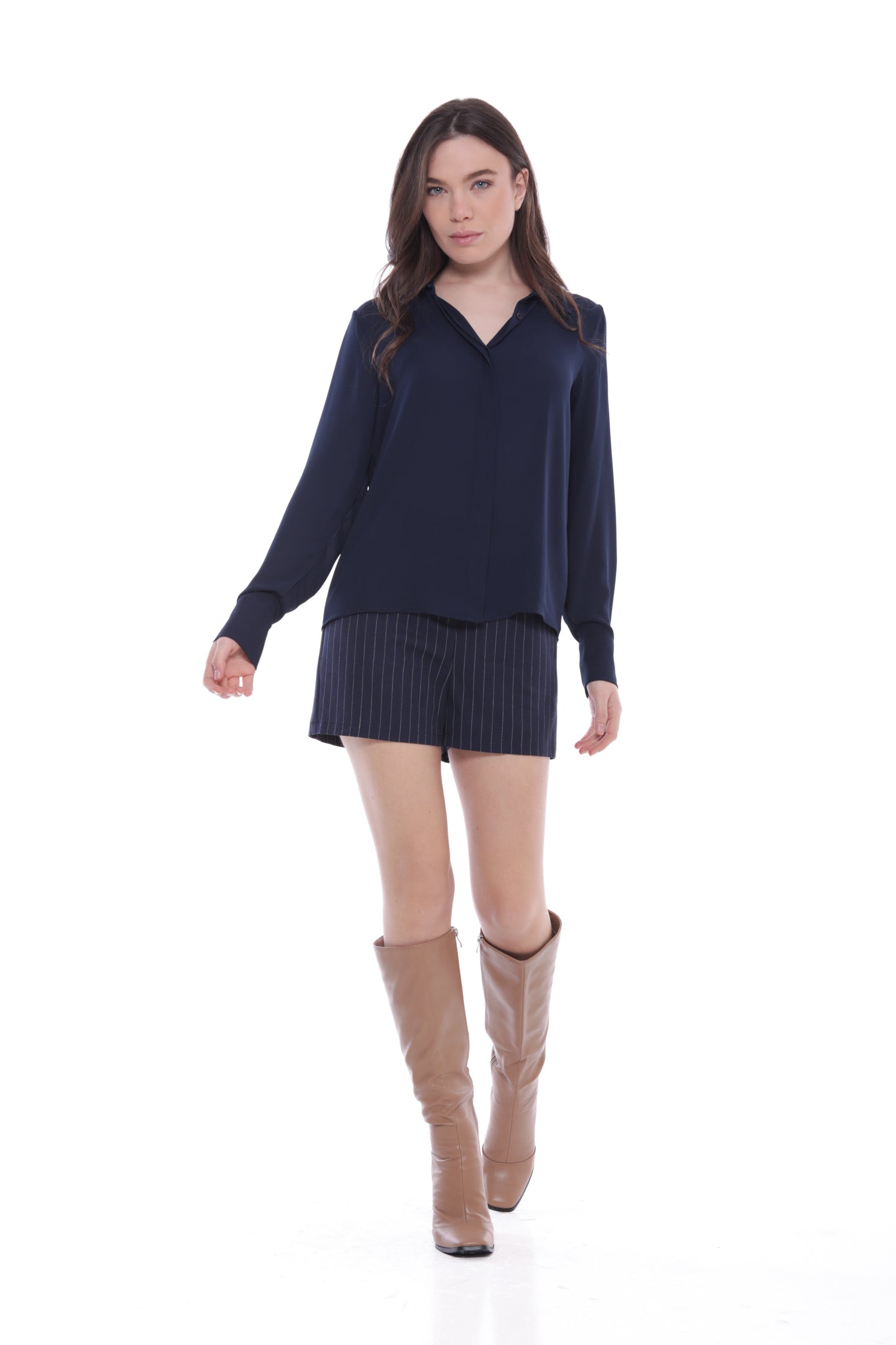 PANTALONE SHORT IN GESSATO