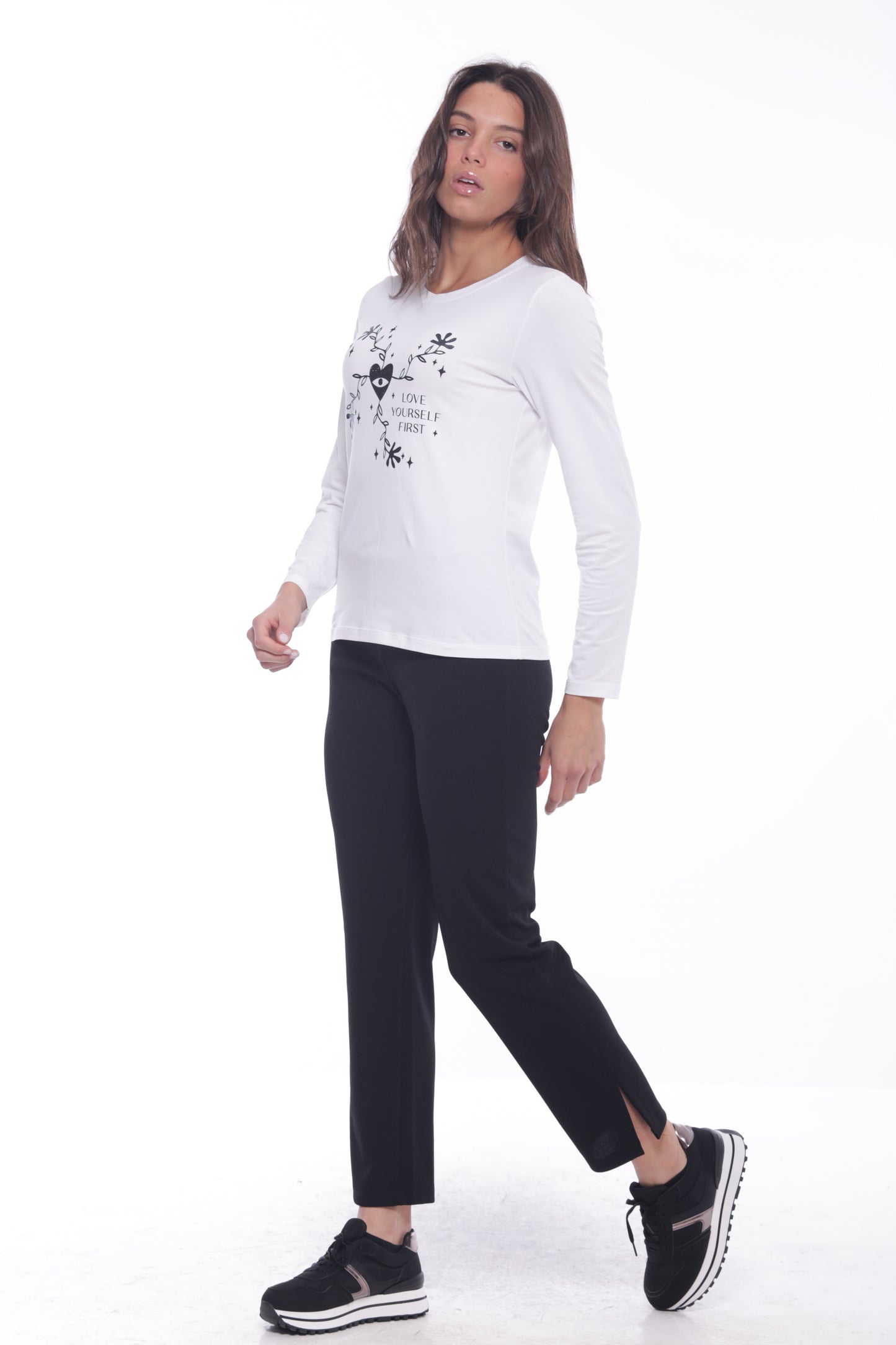 PANTALONE SIGARETTA IN CREPE