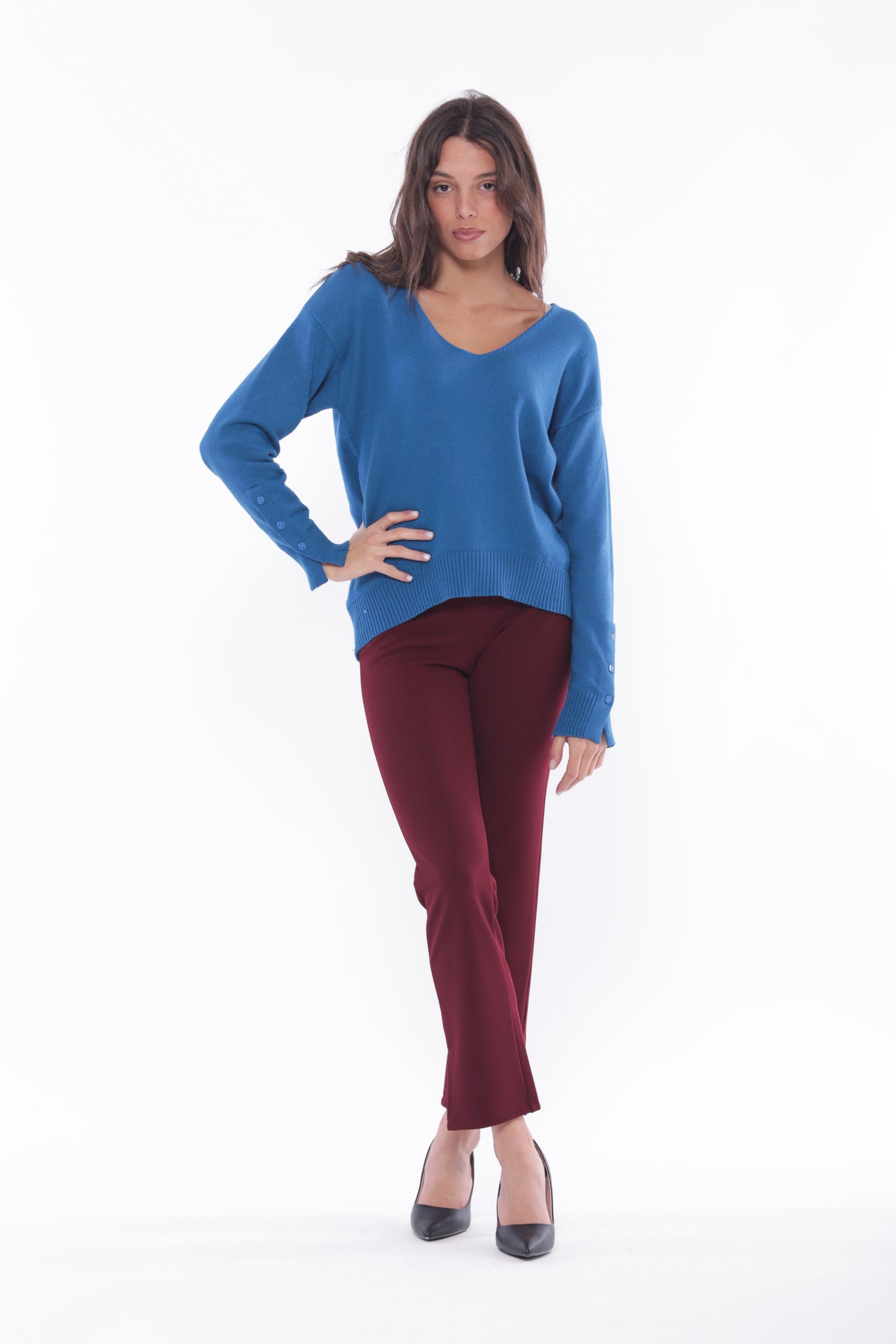 PANTALONE SIGARETTA IN CREPE