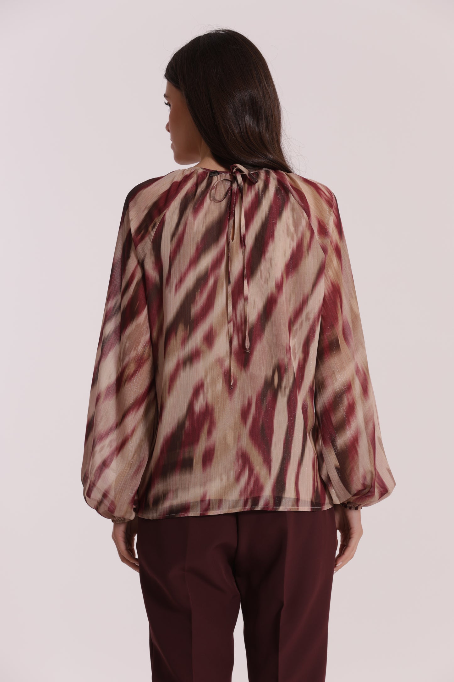BLUSA SCOLLO TONDO FANTASIA PARADISEA