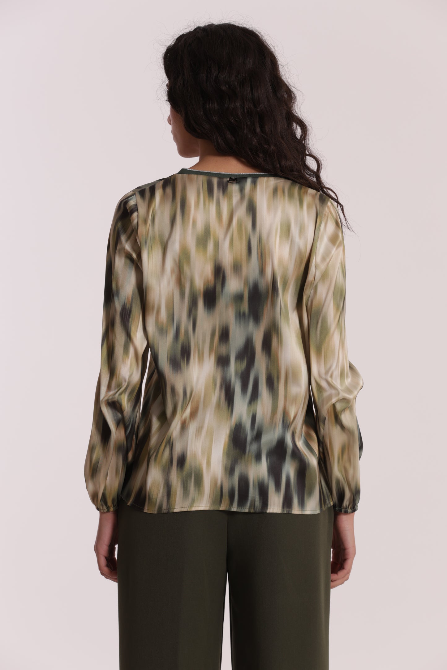 BLUSA SCOLLO A V IN LUREX FANTASIA FUSION