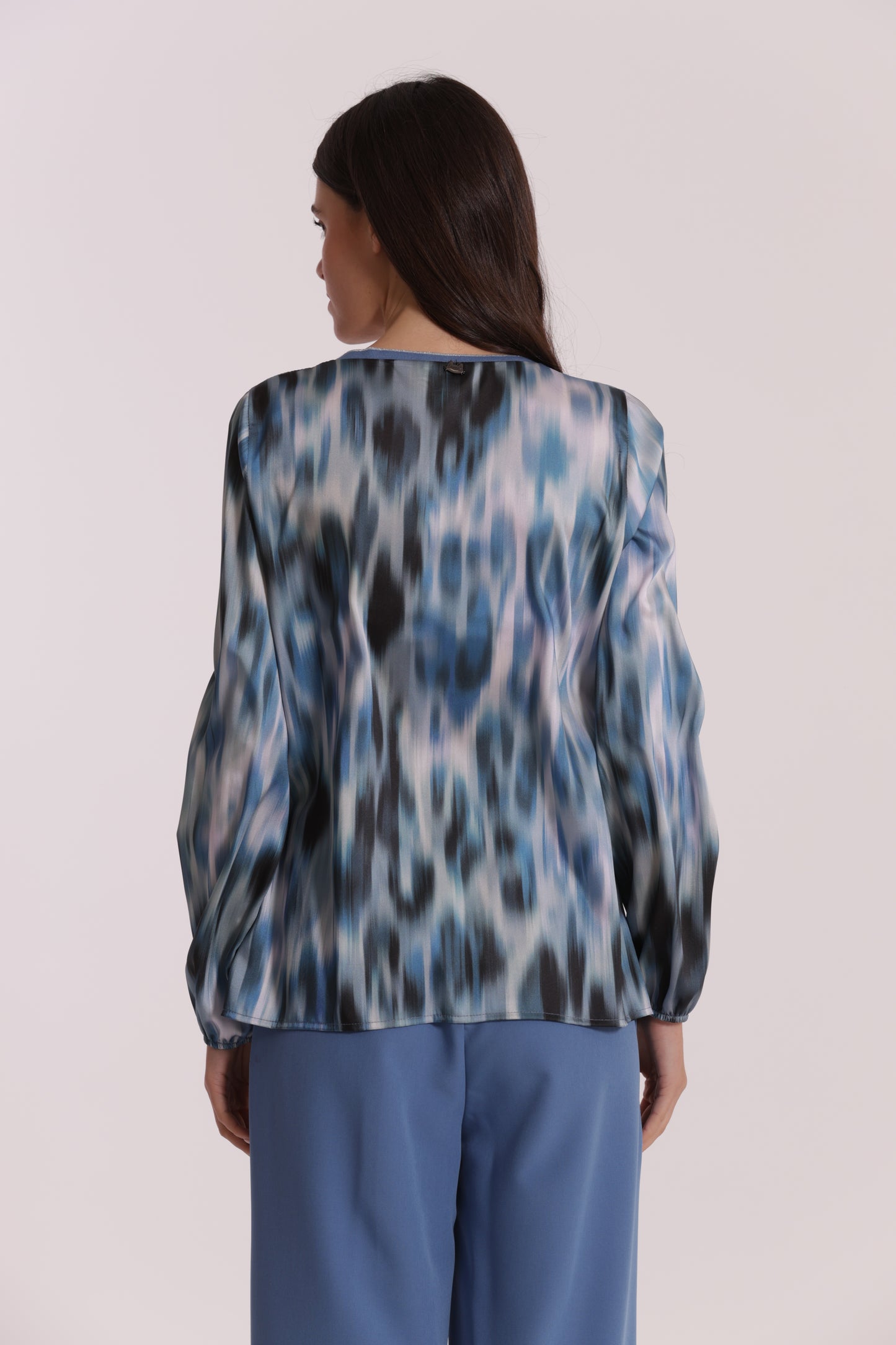 BLUSA SCOLLO A V IN LUREX FANTASIA FUSION